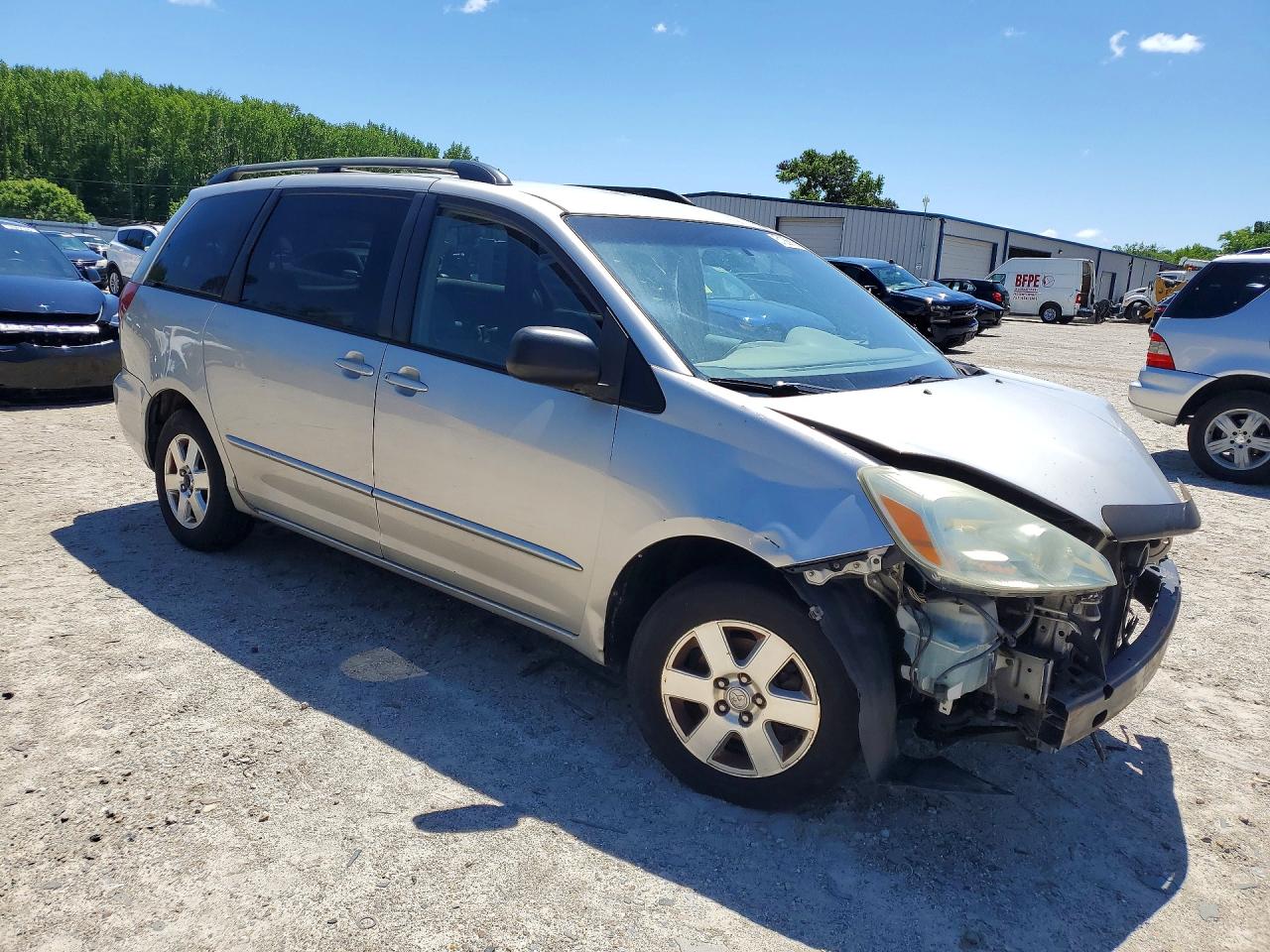 2005 Toyota Sienna Серебряный vin: 5TDZA23CX5S237671