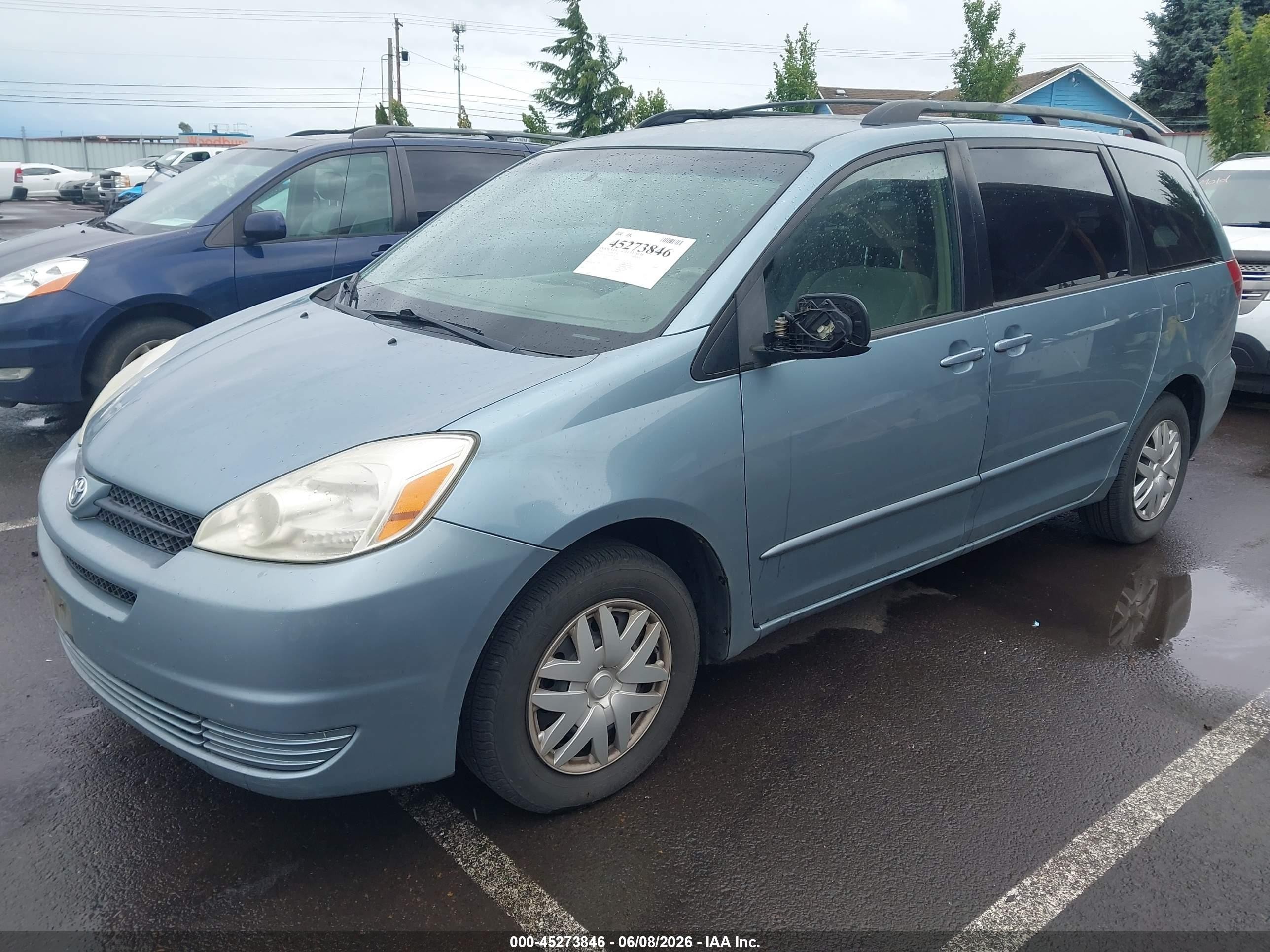 2005 Toyota Sienna Le Синий vin: 5TDZA23CX5S290385