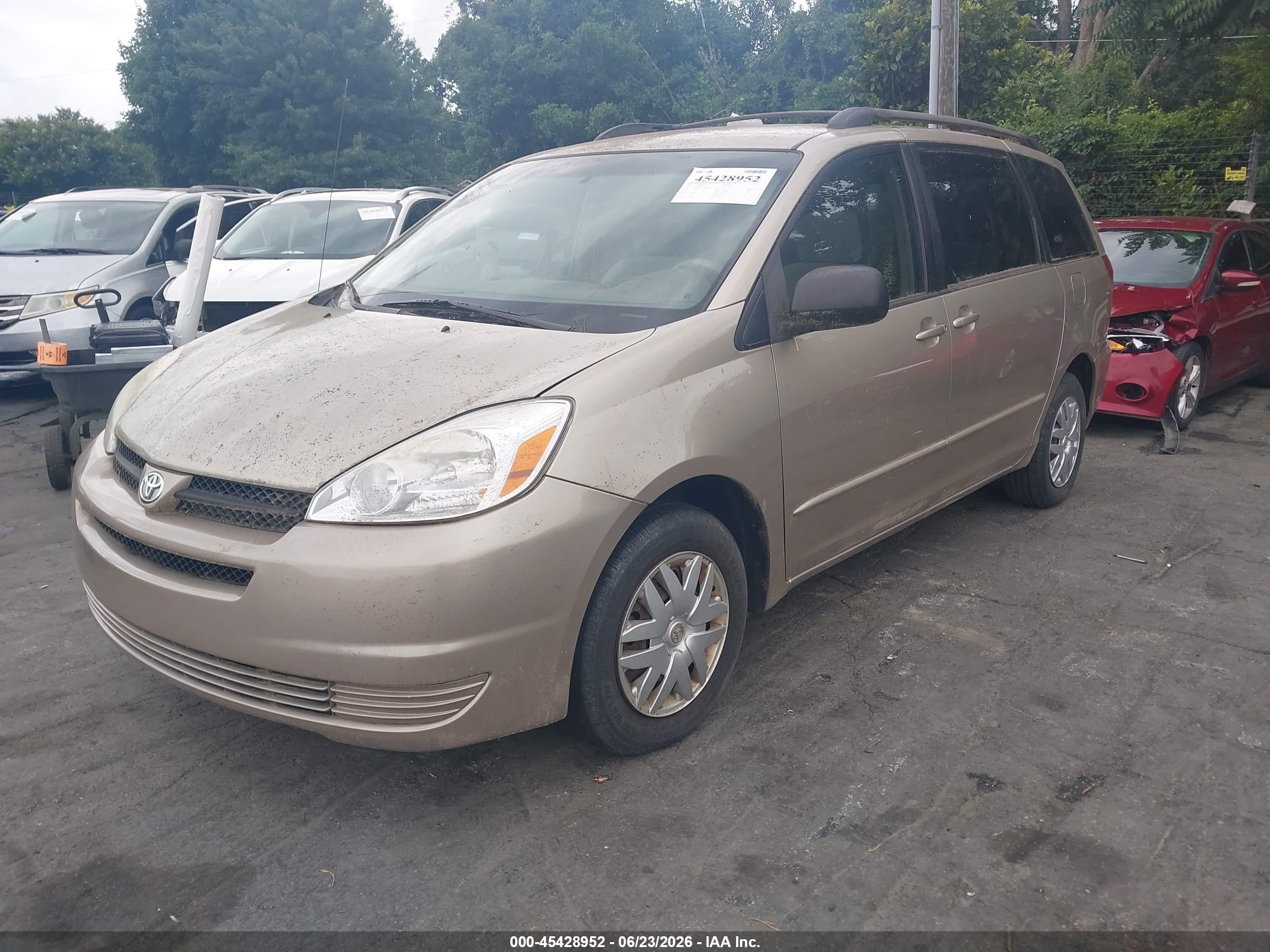 2005 Toyota Sienna Ce Gold vin: 5TDZA23CX5S363092