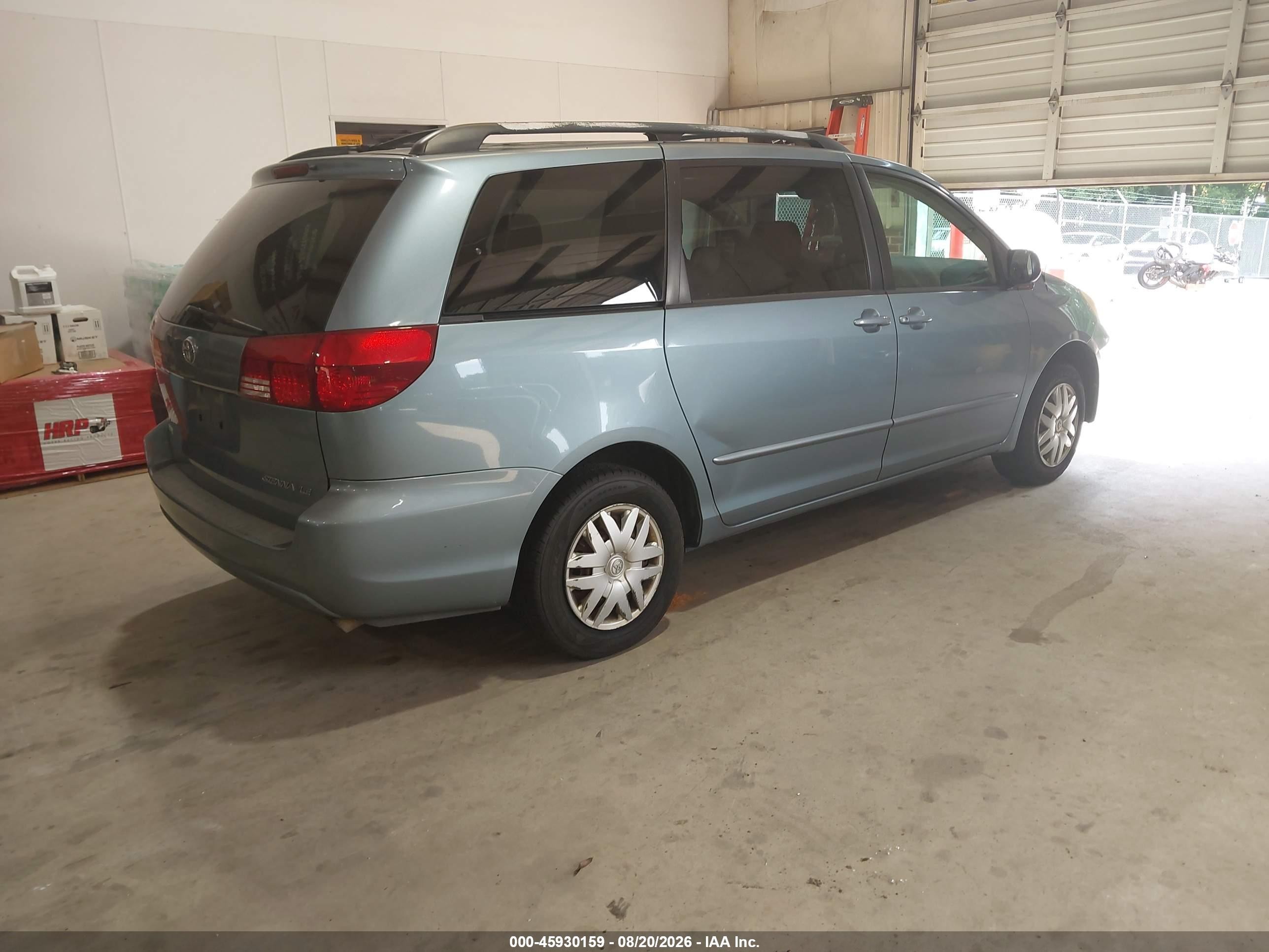 2005 Toyota Sienna Le Light Blue vin: 5TDZA23CX5S380734