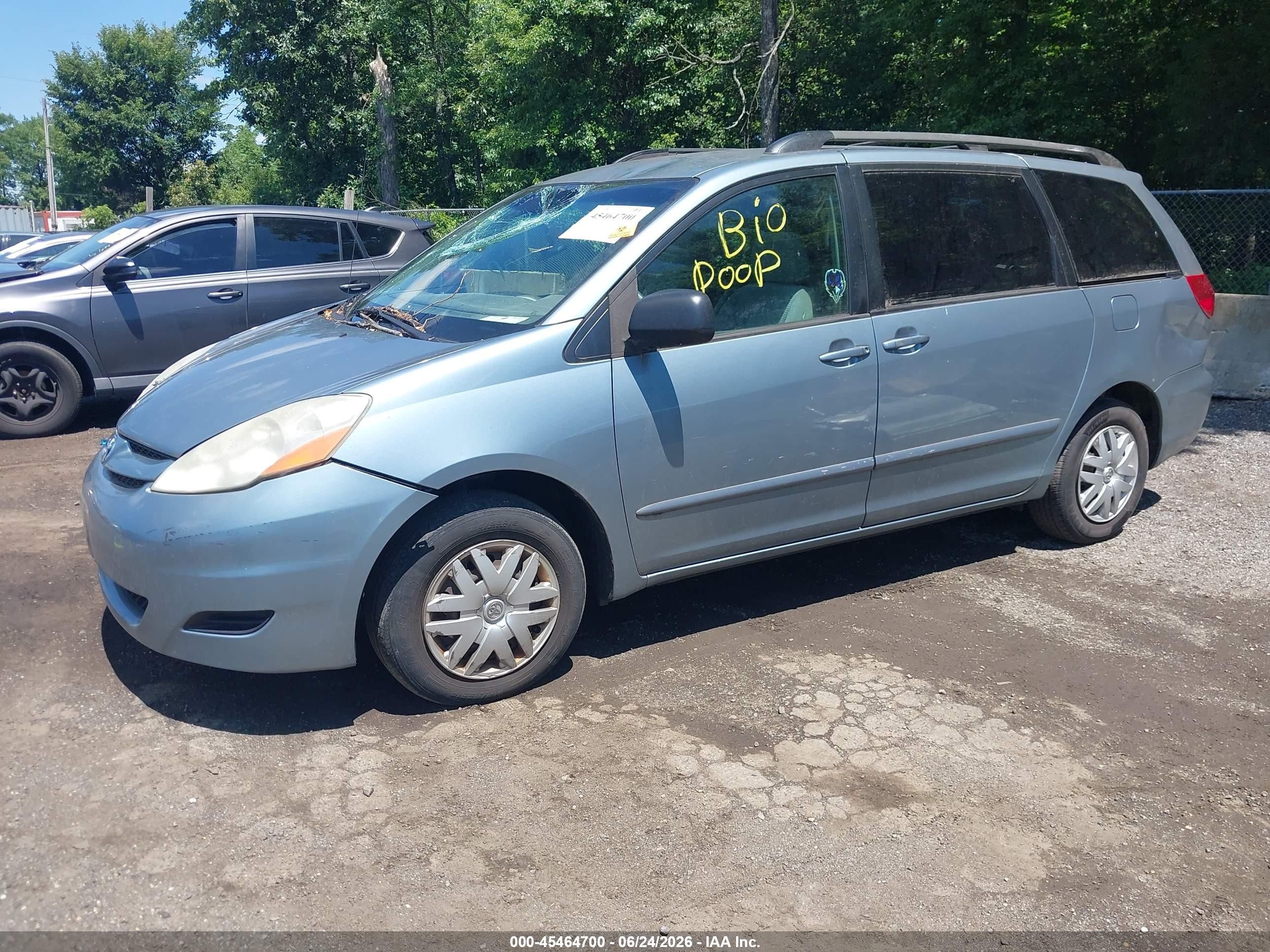 2006 Toyota Sienna Le Light Blue vin: 5TDZA23CX6S424040