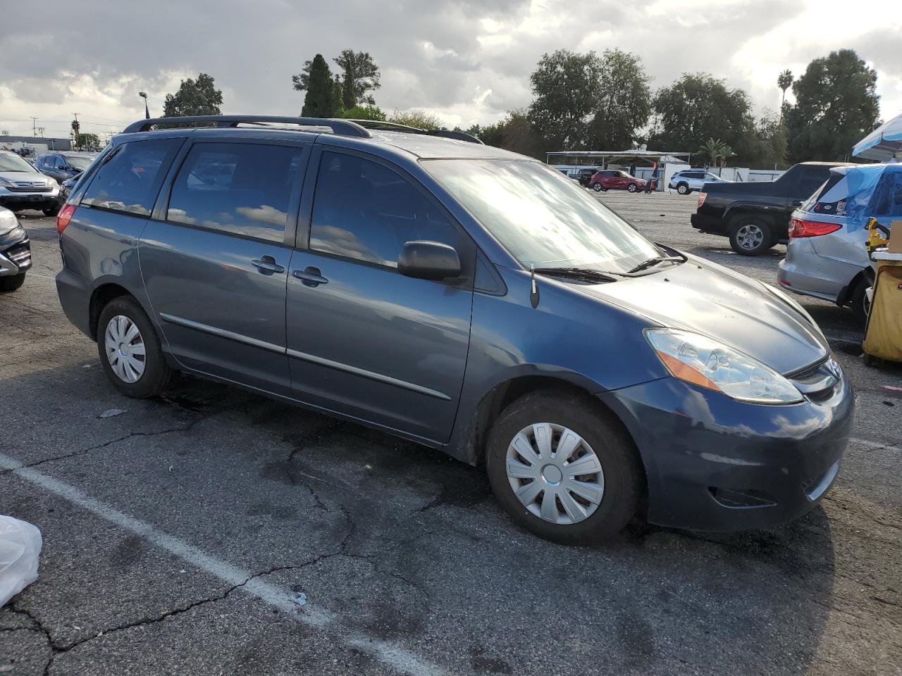 2006 Toyota Sienna Ce Blue vin: 5TDZA23CX6S444675