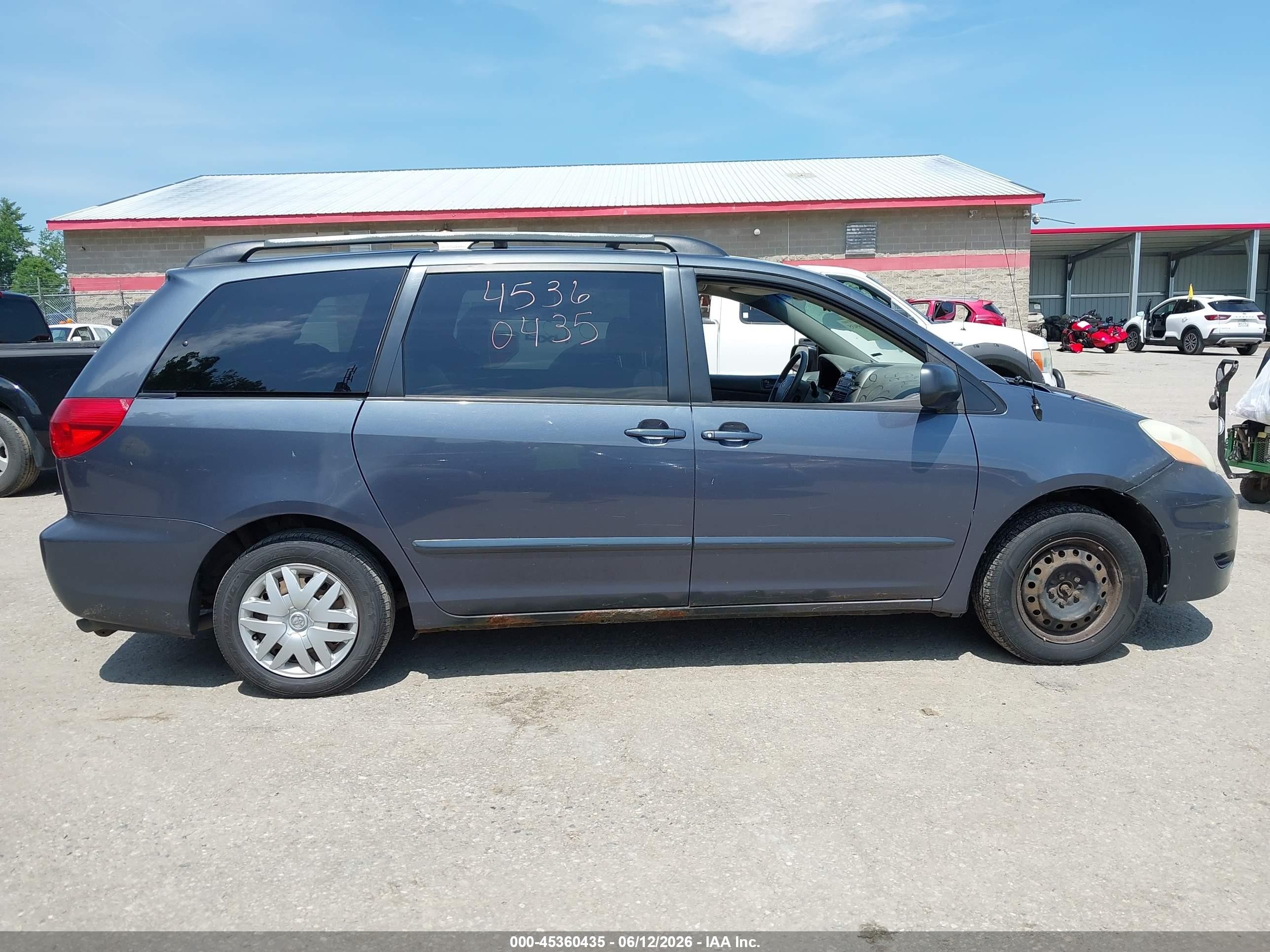 2006 Toyota Sienna Le Серый vin: 5TDZA23CX6S530746