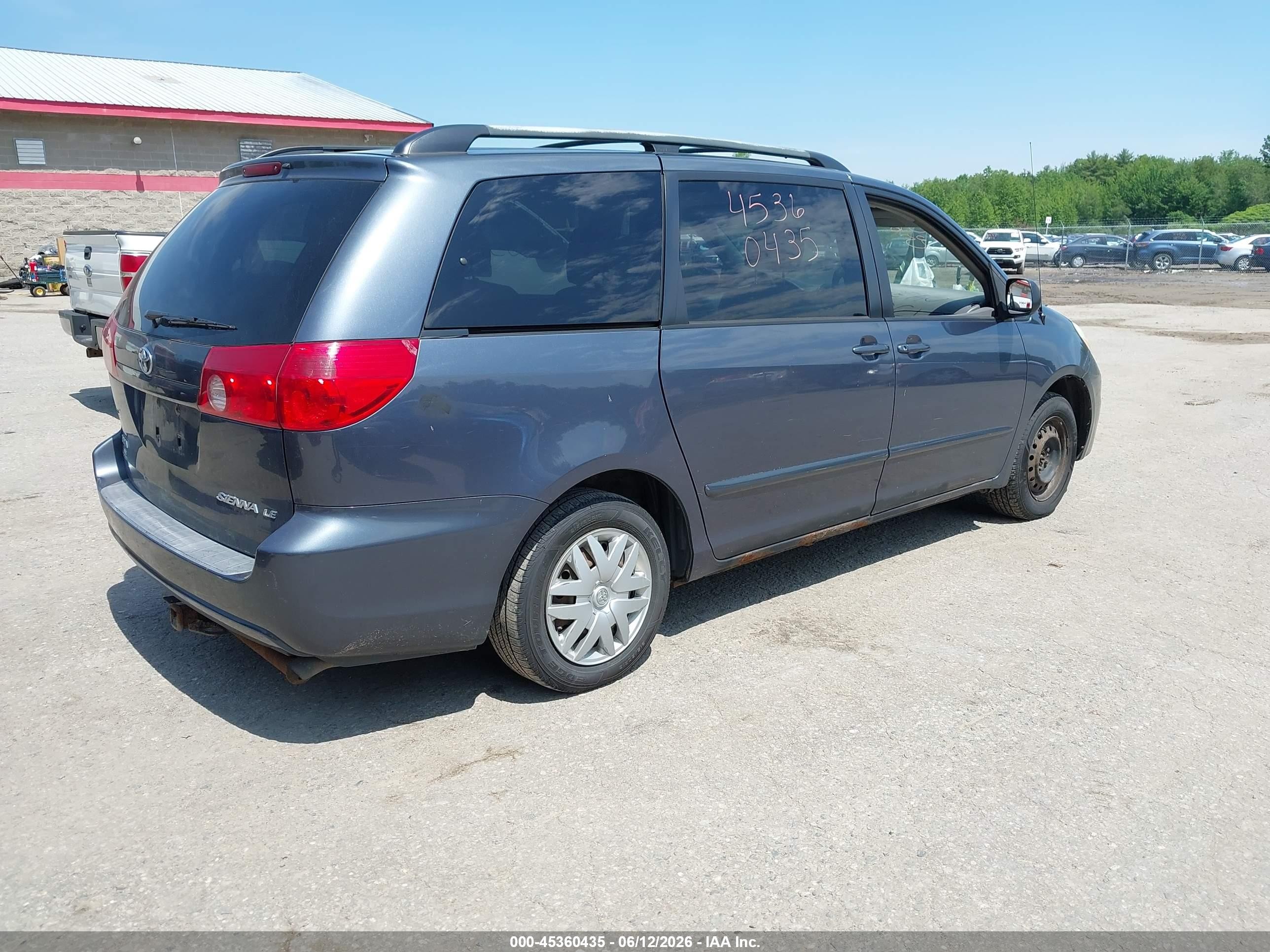 2006 Toyota Sienna Le Серый vin: 5TDZA23CX6S530746