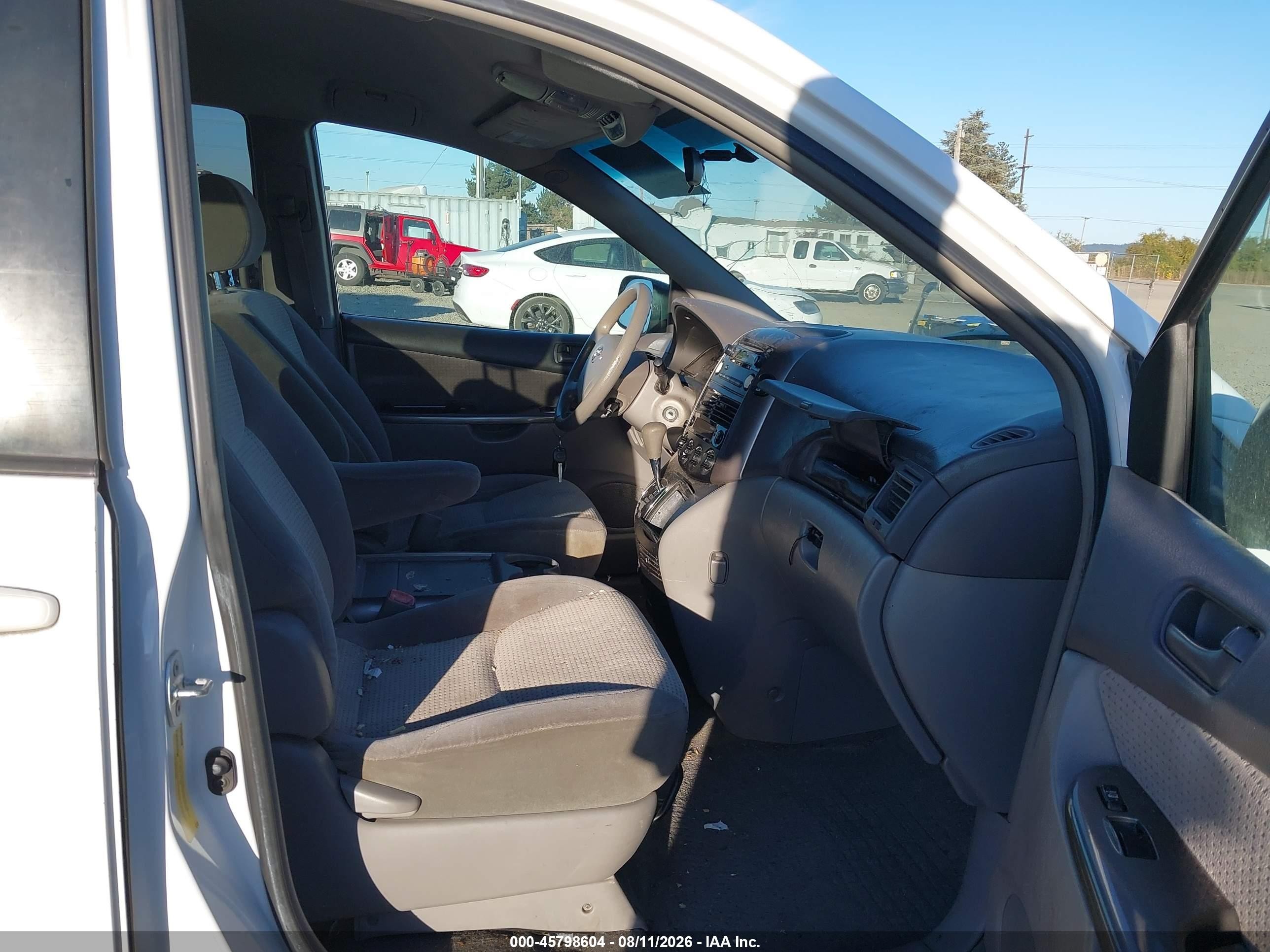 2006 Toyota Sienna Le White vin: 5TDZA23CX6S539513