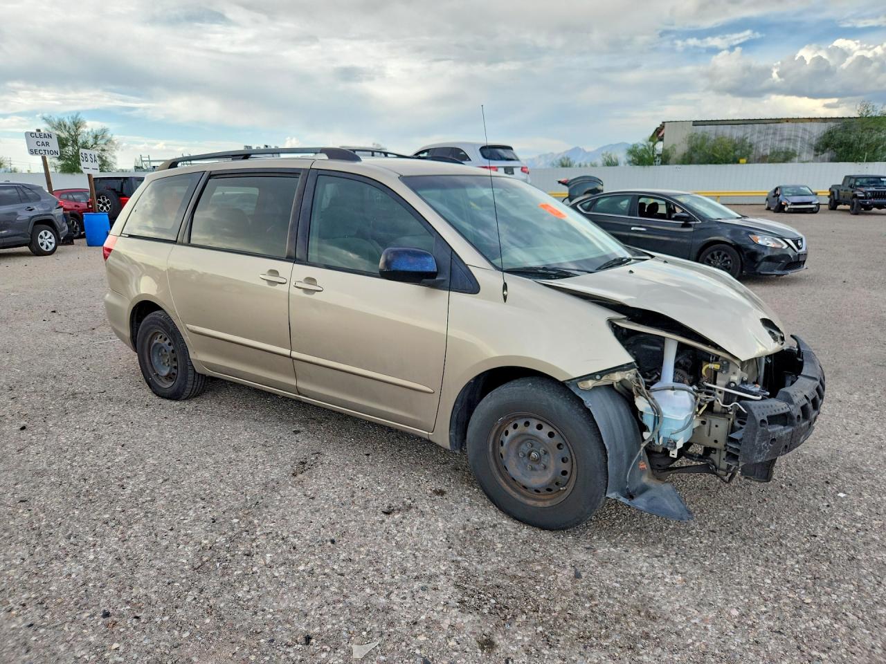 2006 Toyota Sienna Ce 8 Passenger Желто-коричневый vin: 5TDZA23CX6S565173