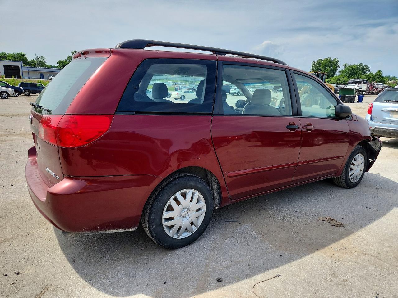 2006 Toyota Sienna Ce 7 Passenger Бордовый vin: 5TDZA23CX6S584676
