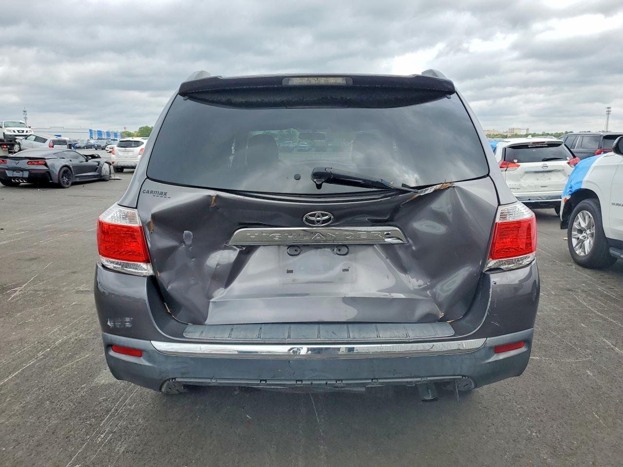 2012 Toyota Highlander Base Gray vin: 5TDZA3EH0CS022277