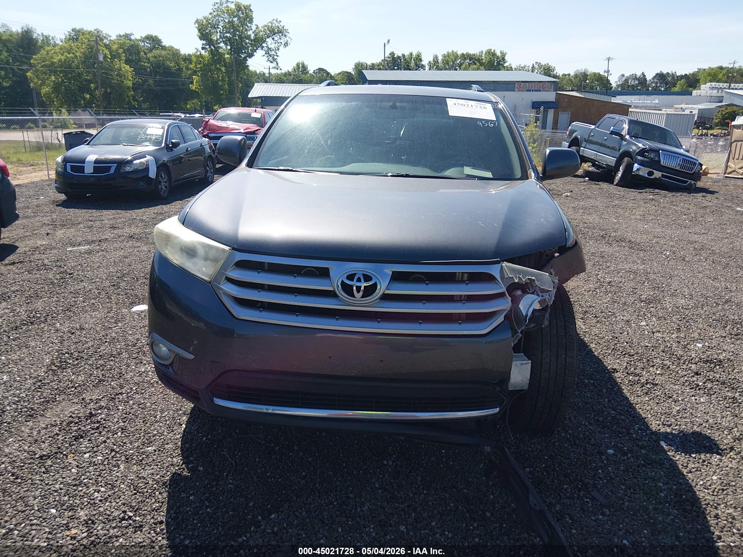 2012 Toyota Highlander Gray vin: 5TDZA3EH0CS029567