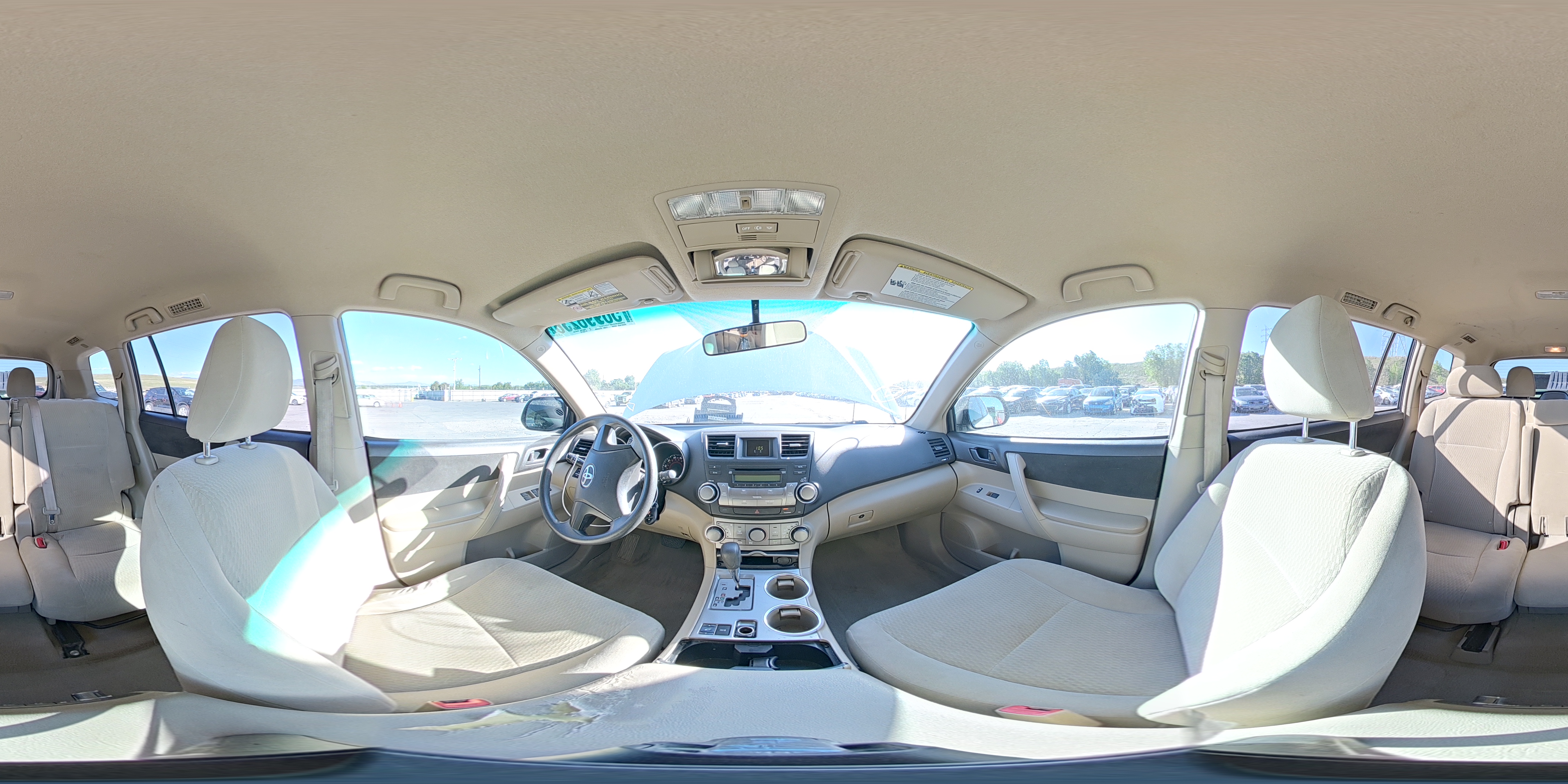 2010 Toyota Highlander Base White vin: 5TDZA3EH1AS006845