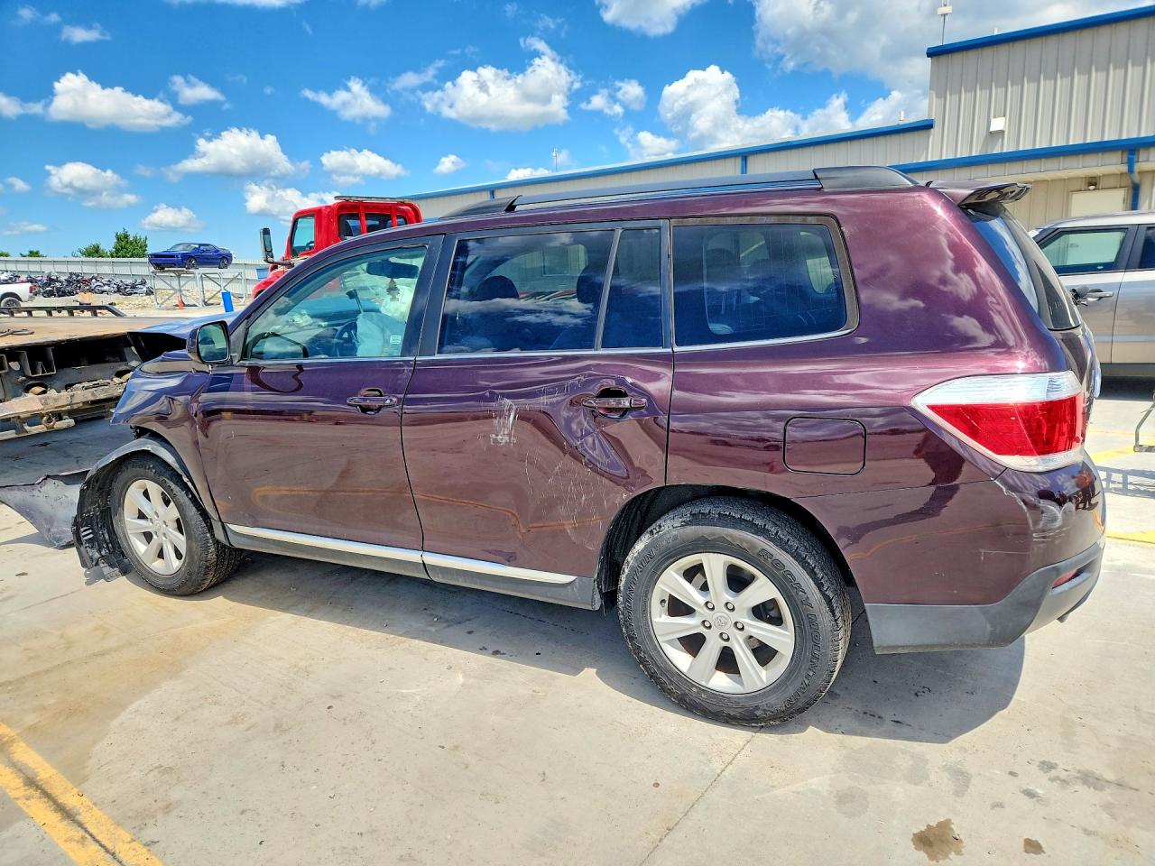 2012 Toyota Highlander Se Maroon vin: 5TDZA3EH1CS025883