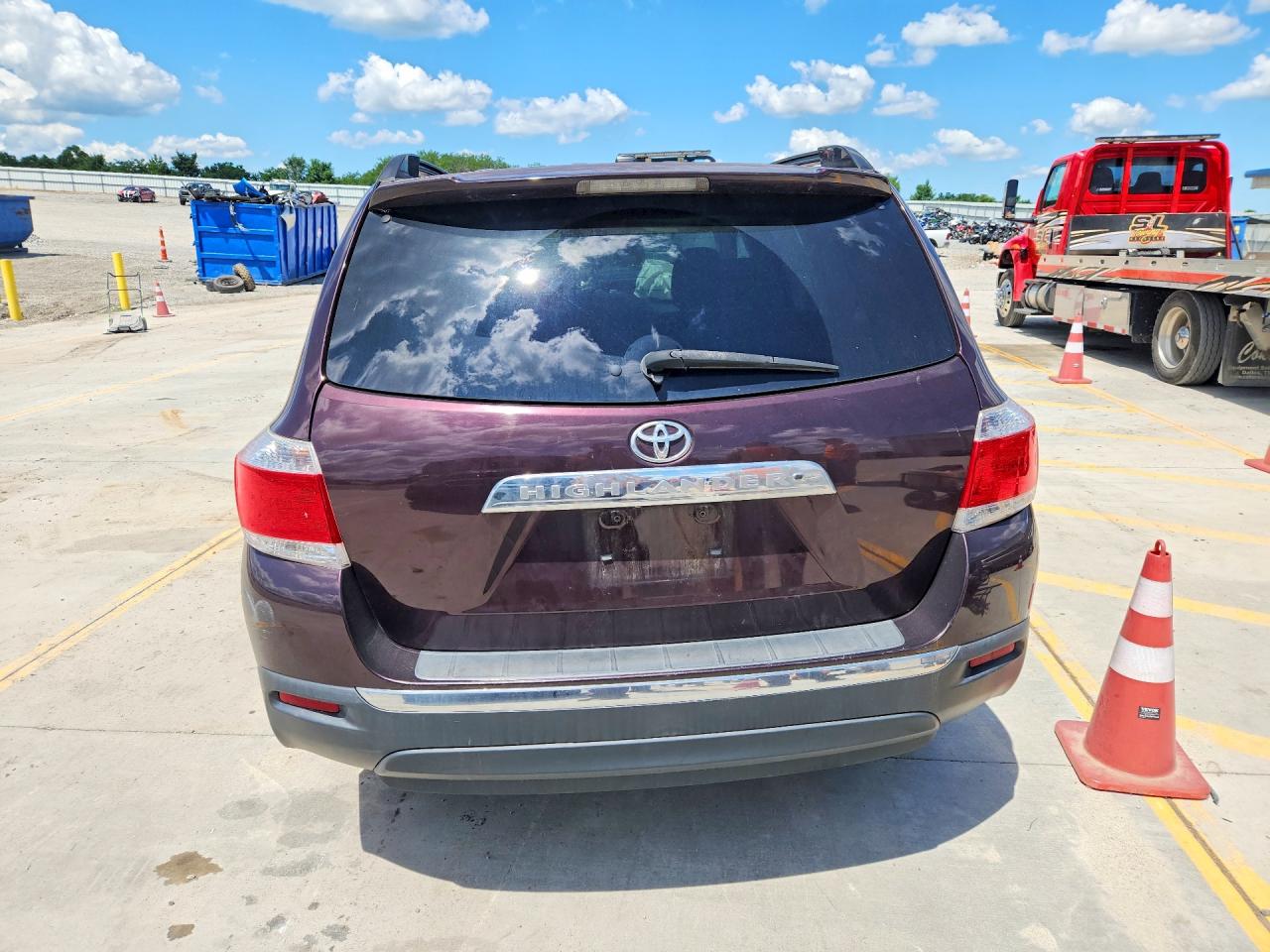 2012 Toyota Highlander Se Maroon vin: 5TDZA3EH1CS025883