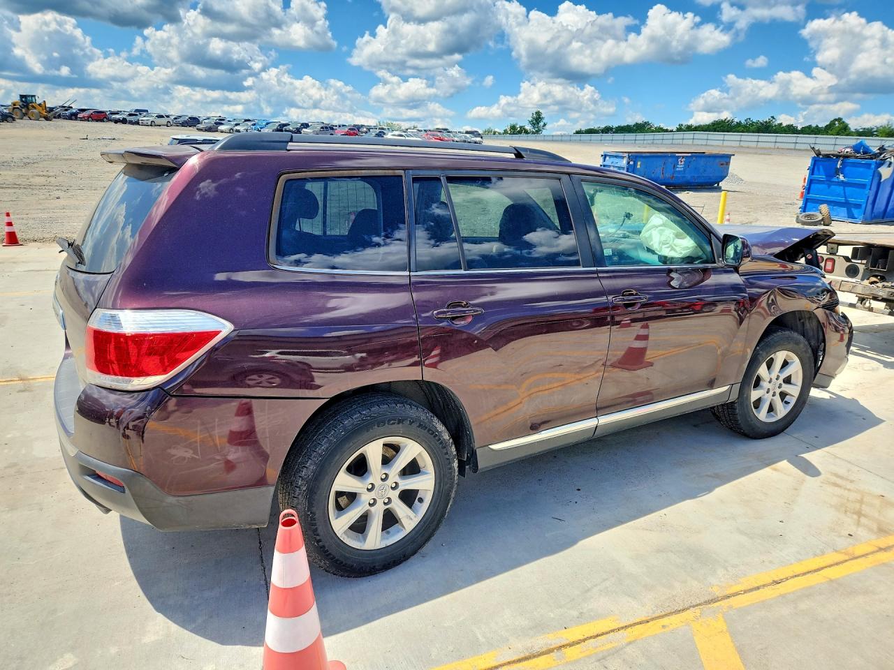 2012 Toyota Highlander Se Maroon vin: 5TDZA3EH1CS025883