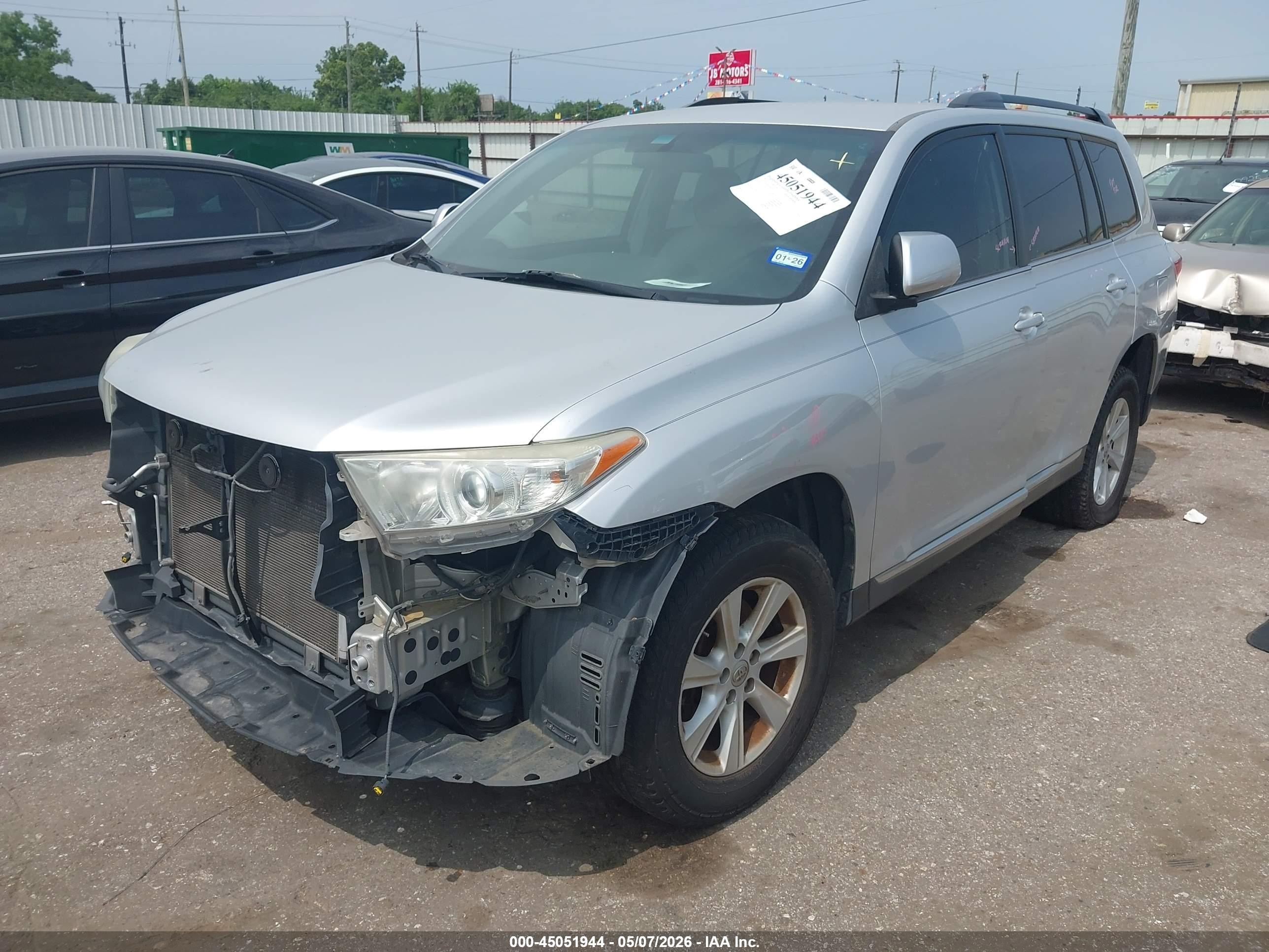 2012 Toyota Highlander   Silver vin: 5TDZA3EH1CS029755