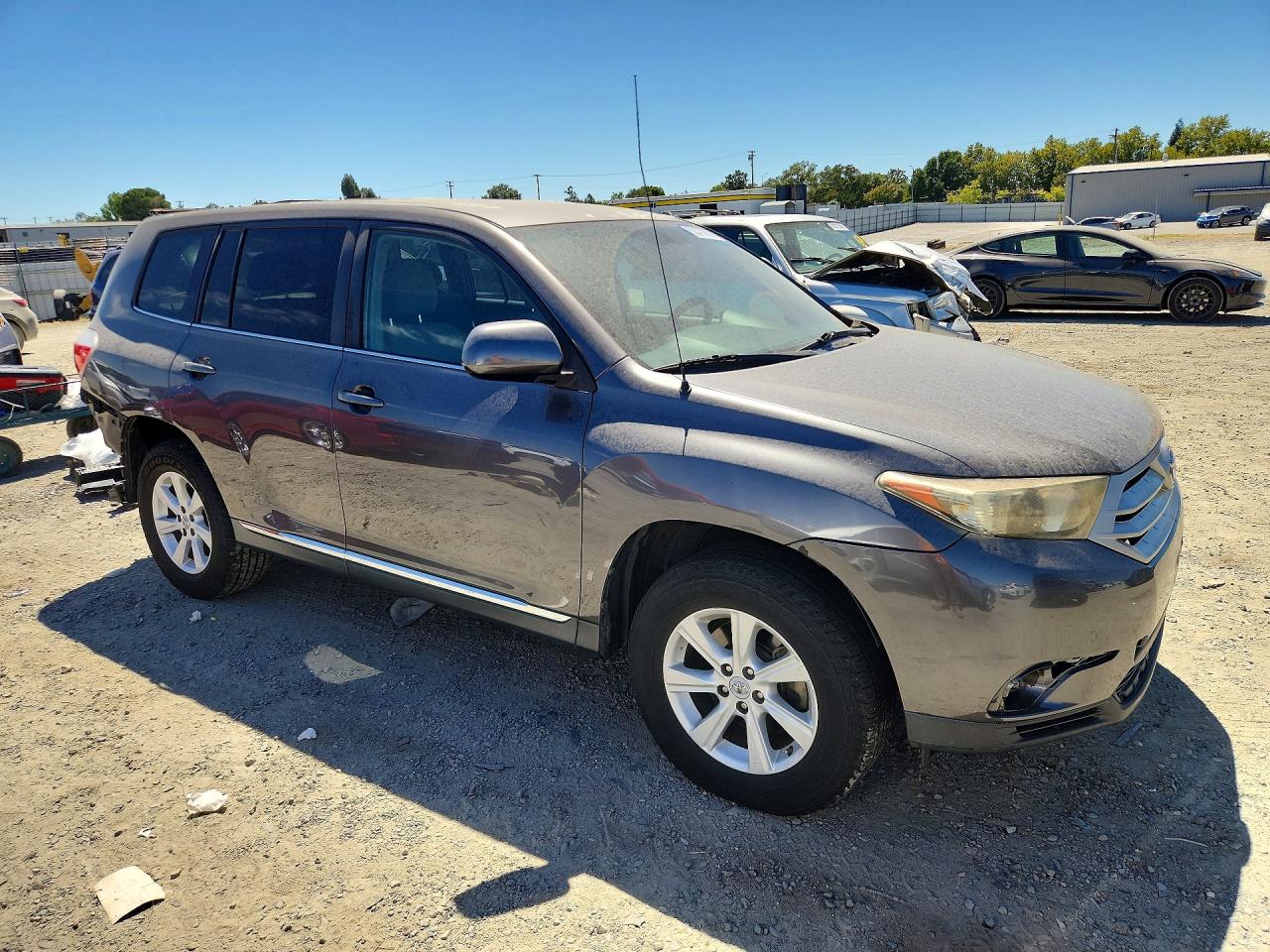 2012 Toyota Highlander Base Gray vin: 5TDZA3EH2CS020479