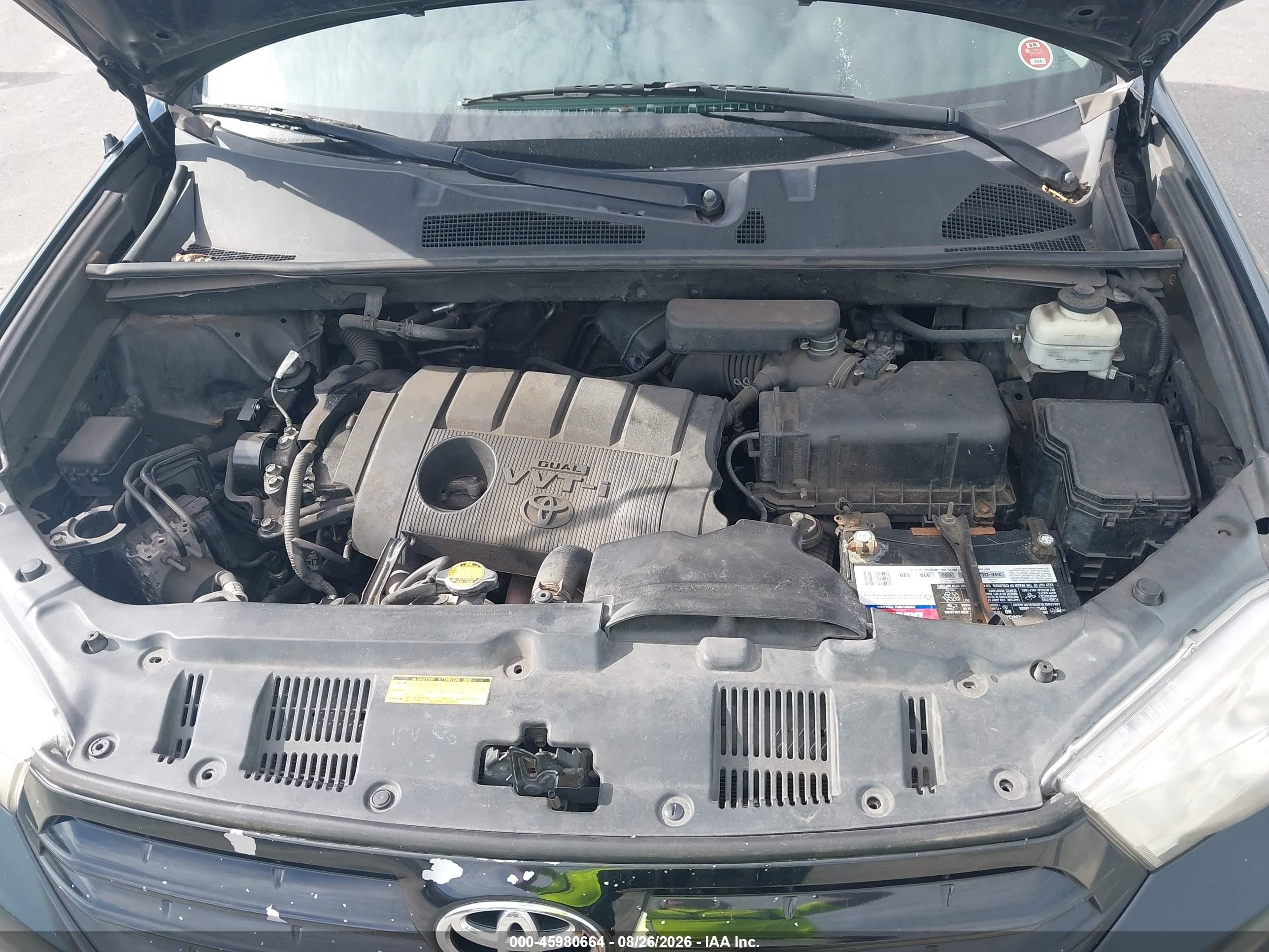 2012 Toyota Highlander   Черный vin: 5TDZA3EH2CS022197