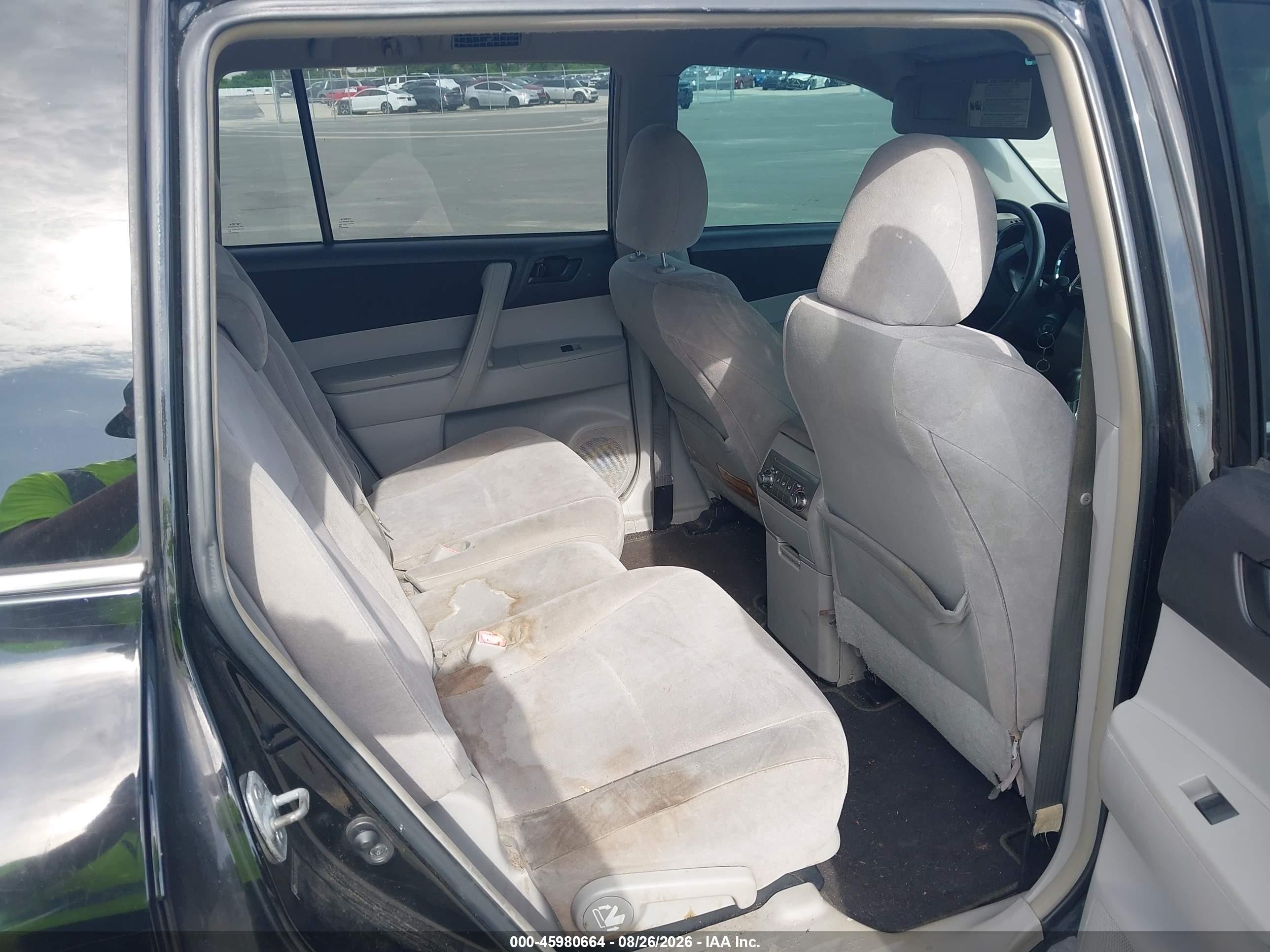2012 Toyota Highlander   Черный vin: 5TDZA3EH2CS022197