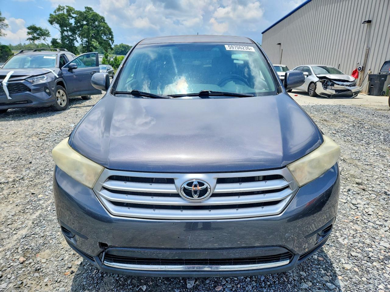 2013 Toyota Highlander Base Gray vin: 5TDZA3EH2DS036263