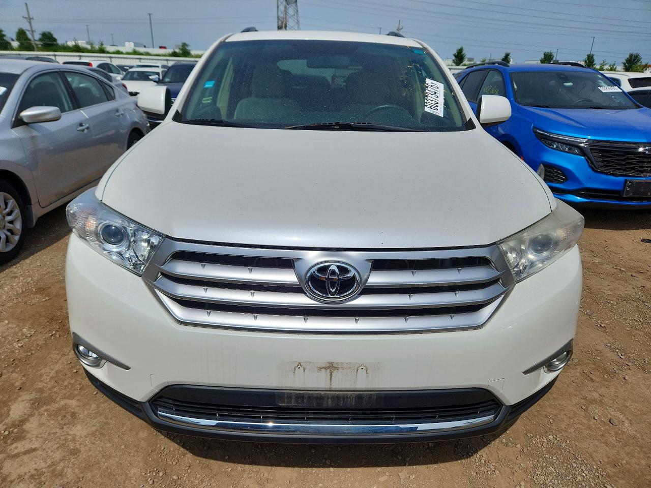 2012 Toyota Highlander Base White vin: 5TDZA3EH3CS019230
