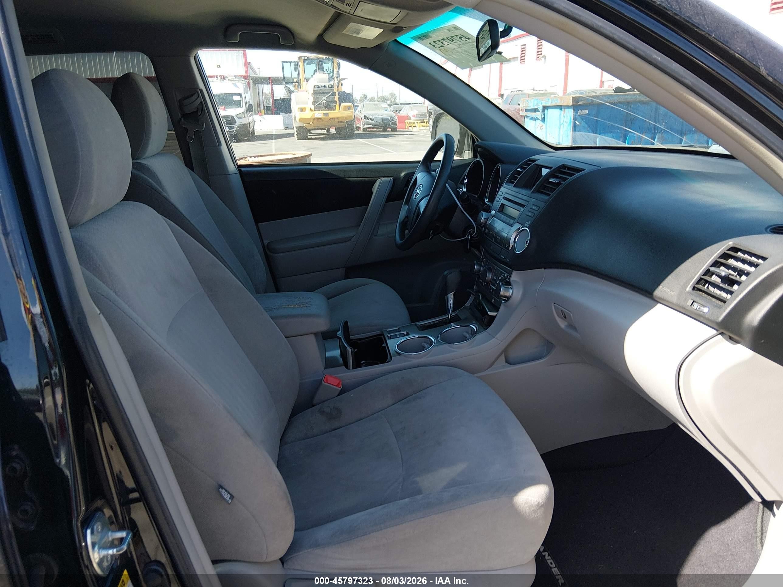 2012 Toyota Highlander   Black vin: 5TDZA3EH3CS019468
