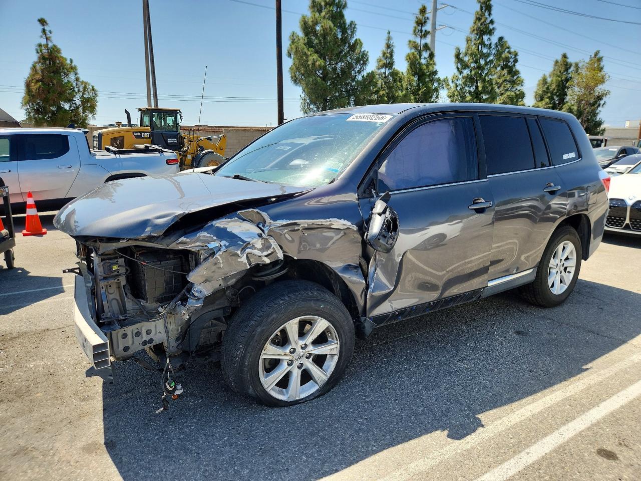 2012 Toyota Highlander Base Gray vin: 5TDZA3EH3CS021995
