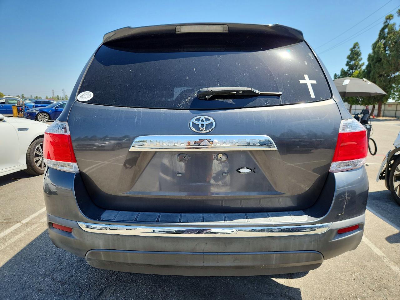 2012 Toyota Highlander Base Gray vin: 5TDZA3EH3CS021995