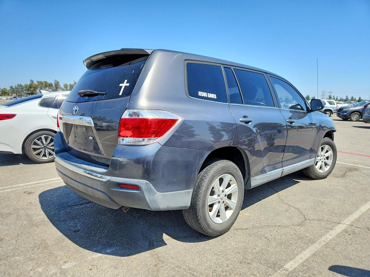 2012 Toyota Highlander Base Gray vin: 5TDZA3EH3CS021995