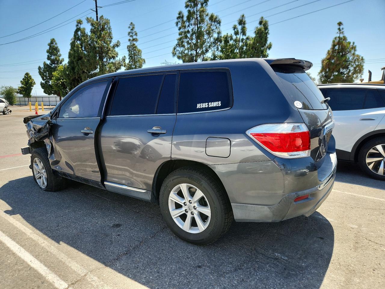 2012 Toyota Highlander Base Gray vin: 5TDZA3EH3CS021995