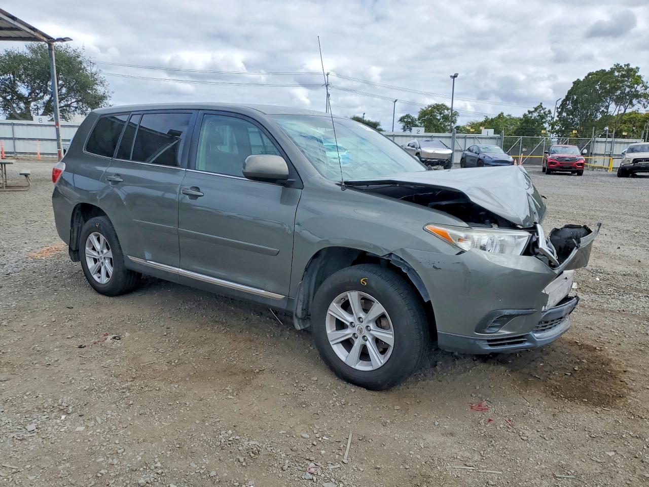 2012 Toyota Highlander Base Green vin: 5TDZA3EH3CS028879