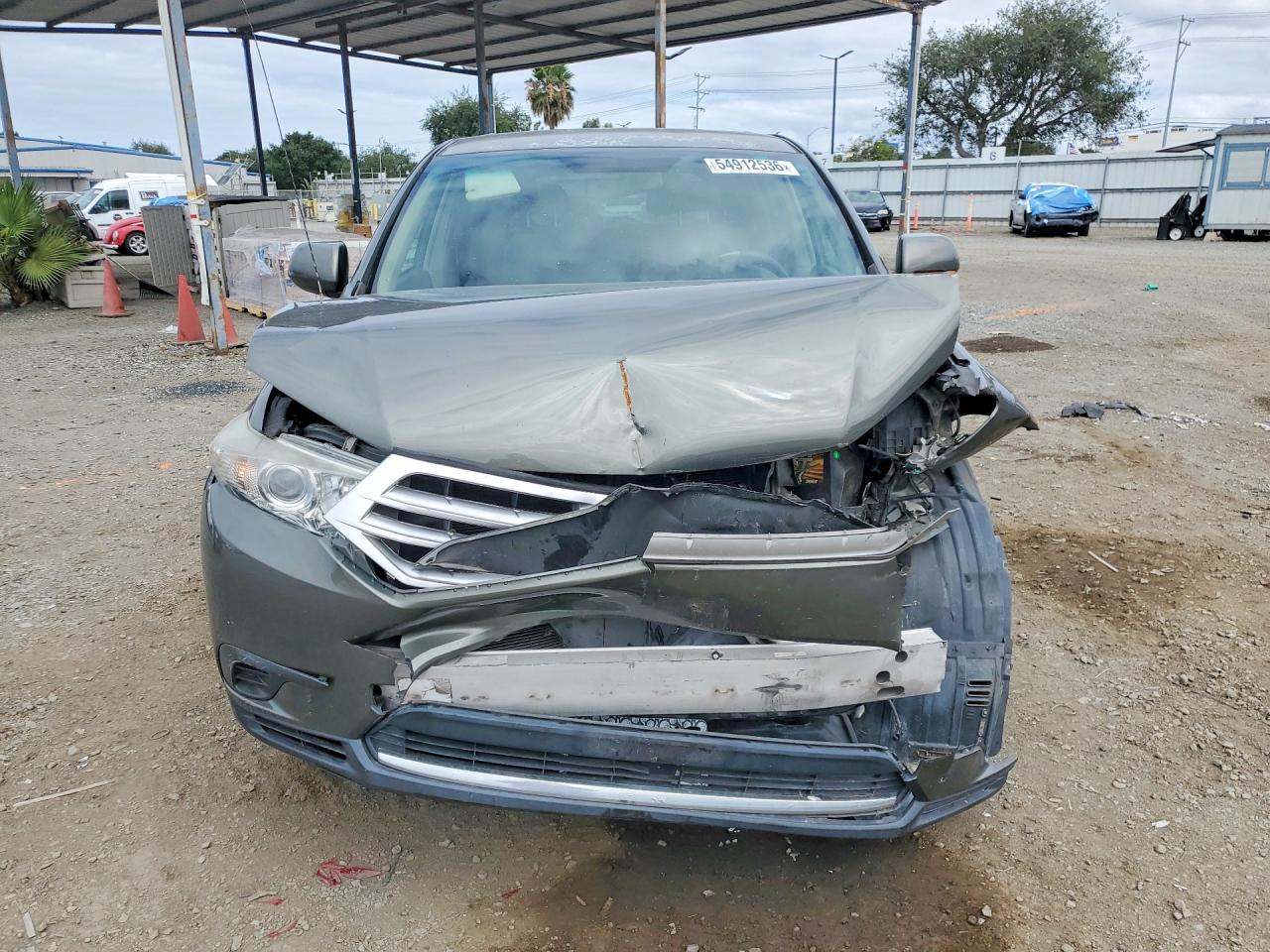 2012 Toyota Highlander Base Green vin: 5TDZA3EH3CS028879