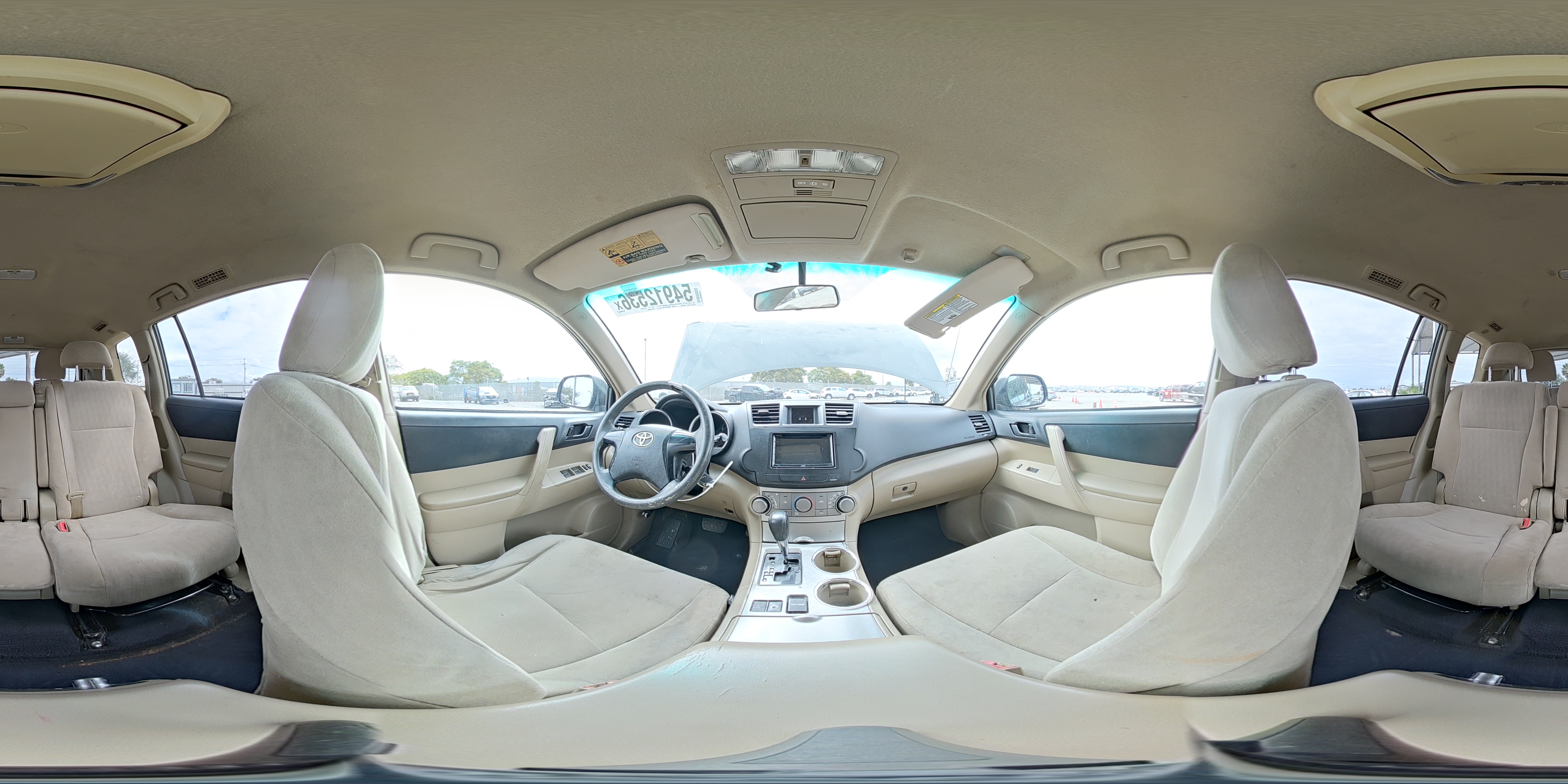2012 Toyota Highlander Base Green vin: 5TDZA3EH3CS028879