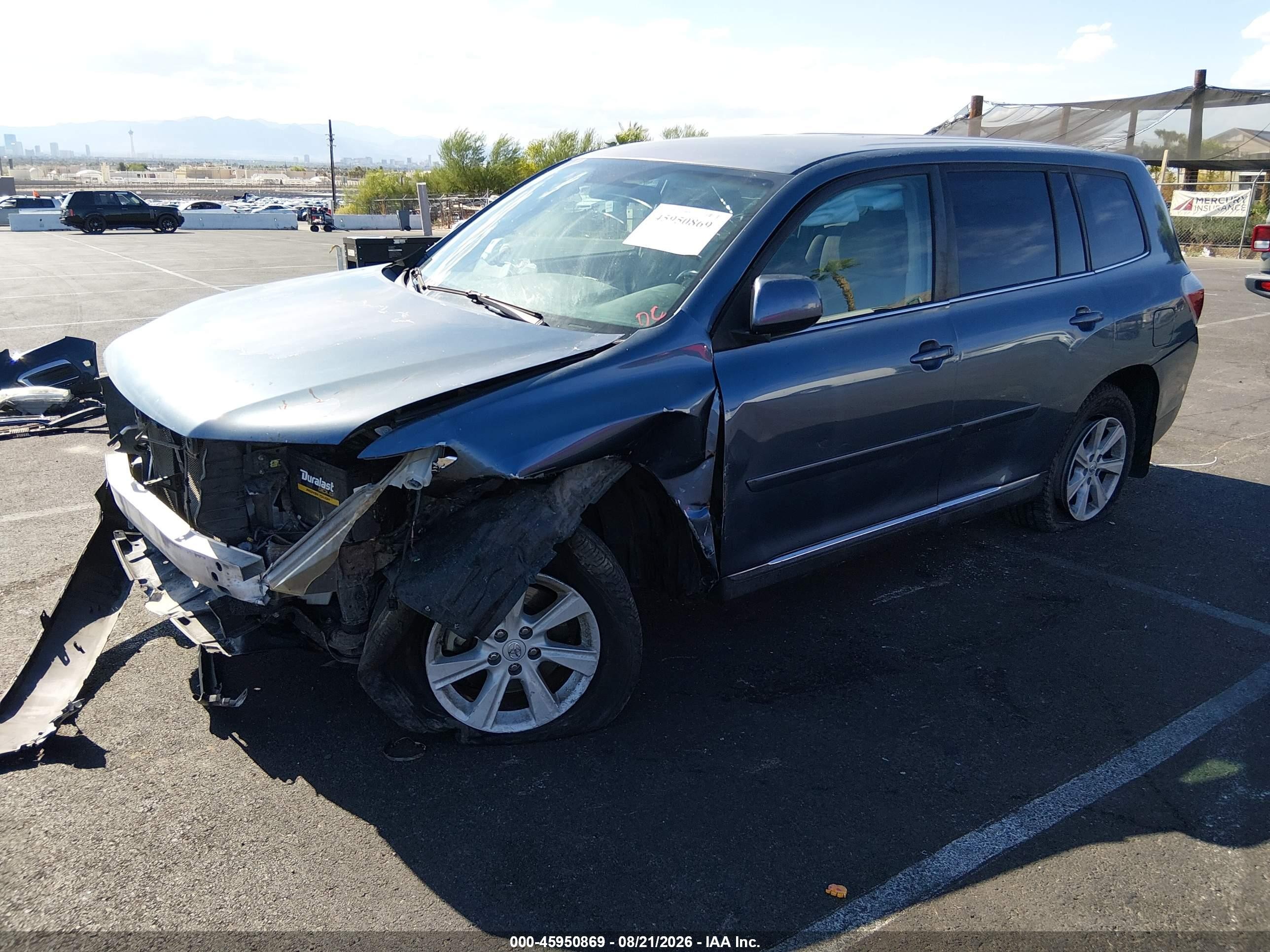 2013 Toyota Highlander   Blue vin: 5TDZA3EH3DS042072
