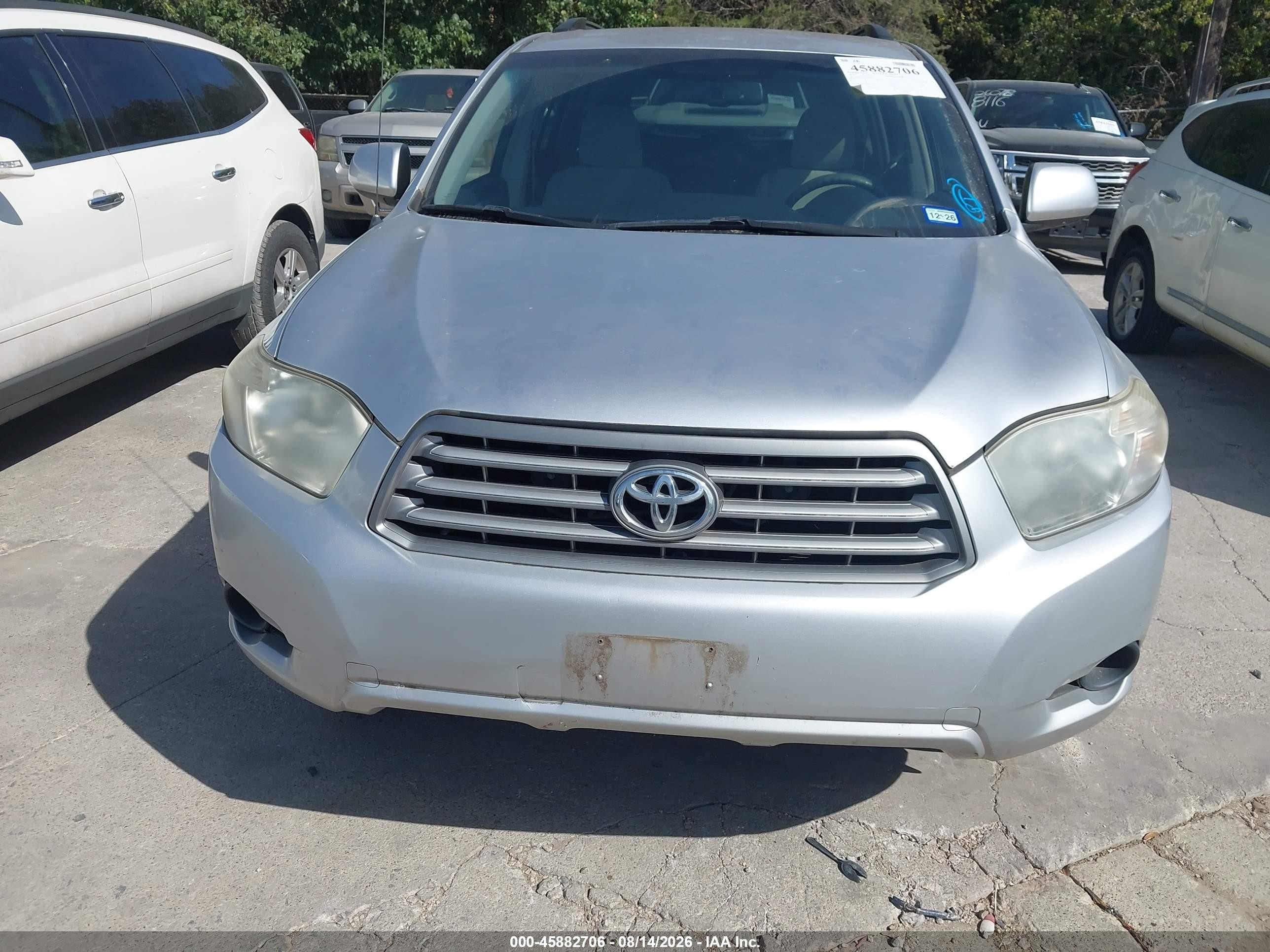 2010 Toyota Highlander   Gray vin: 5TDZA3EH4AS001641