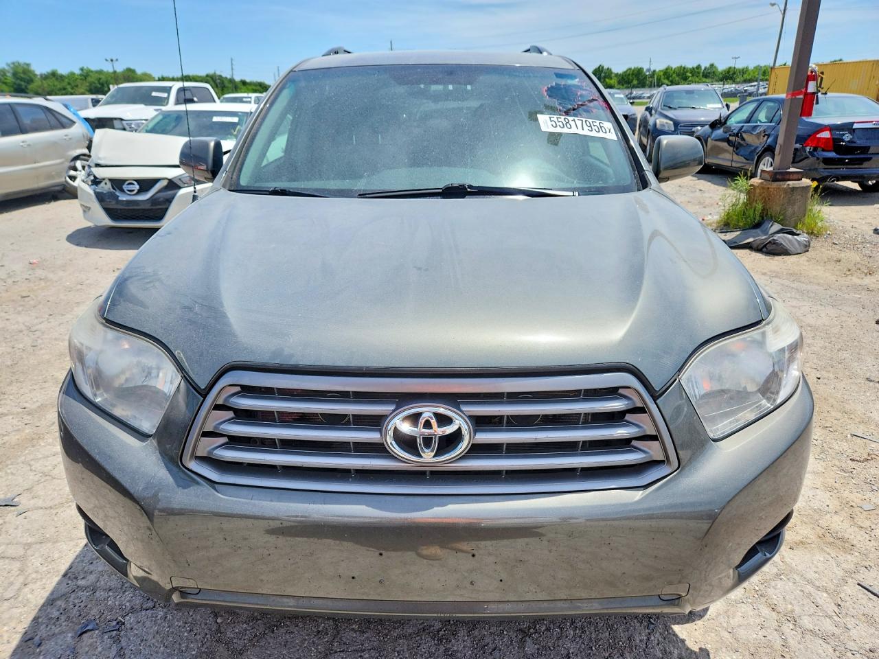 2010 Toyota Highlander Base Gray vin: 5TDZA3EH5AS007366