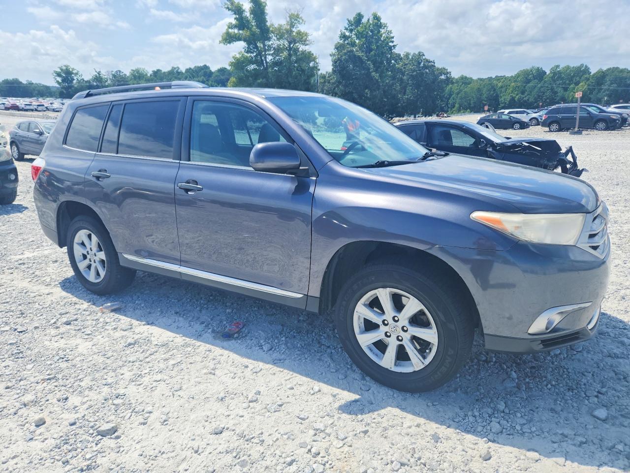 2013 Toyota Highlander Plus Серый vin: 5TDZA3EH5DS043000