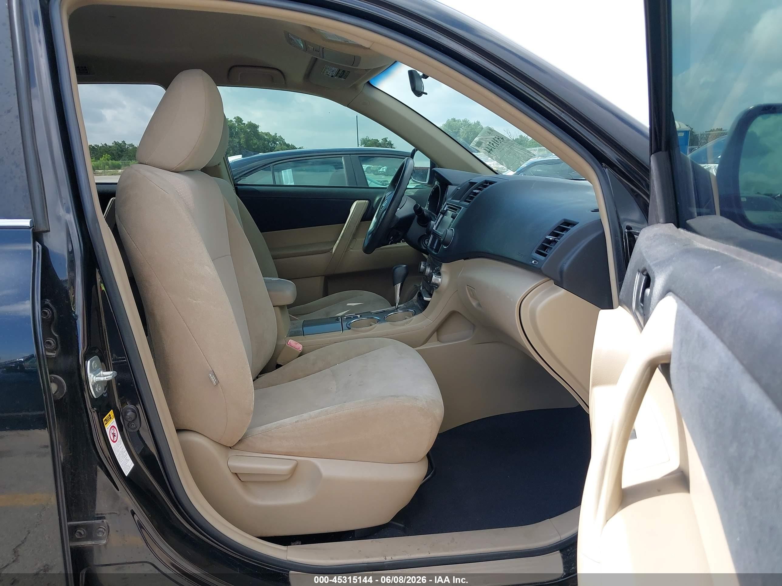 2013 Toyota Highlander   Black vin: 5TDZA3EH5DS044986