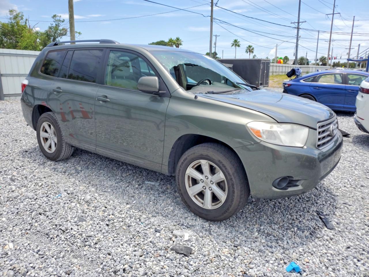 2010 Toyota Highlander Base Gray vin: 5TDZA3EH6AS003178