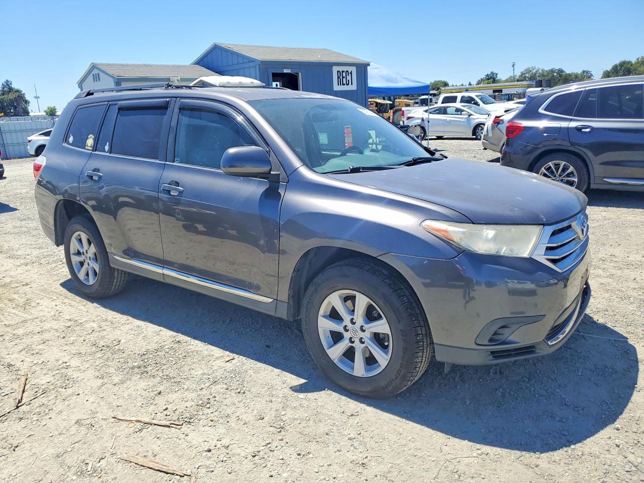 2013 Toyota Highlander Base Gray vin: 5TDZA3EH6DS037352