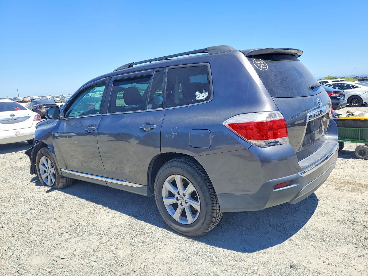 2013 Toyota Highlander Base Gray vin: 5TDZA3EH6DS037352