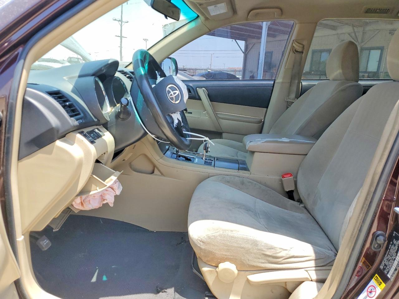 2012 Toyota Highlander Base Бордовый vin: 5TDZA3EH7CS030702