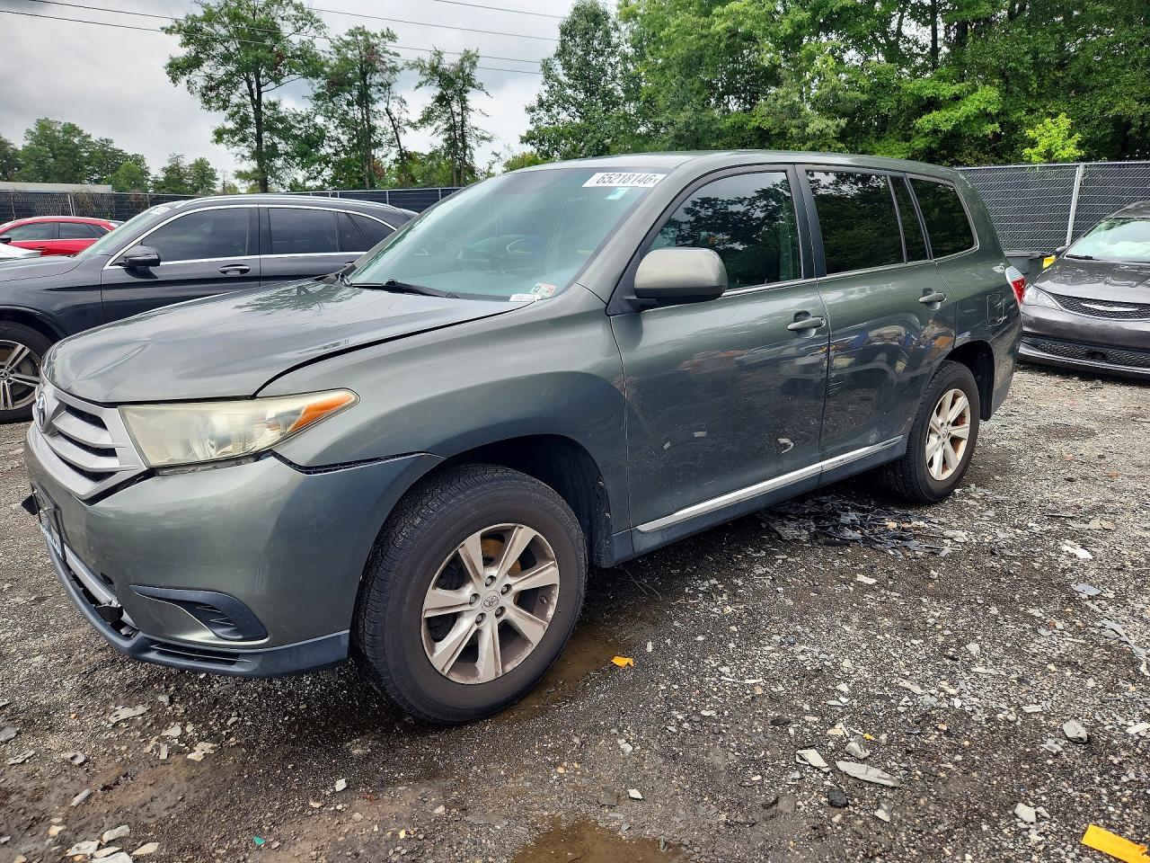 2013 Toyota Highlander Base Gray vin: 5TDZA3EH7DS031981