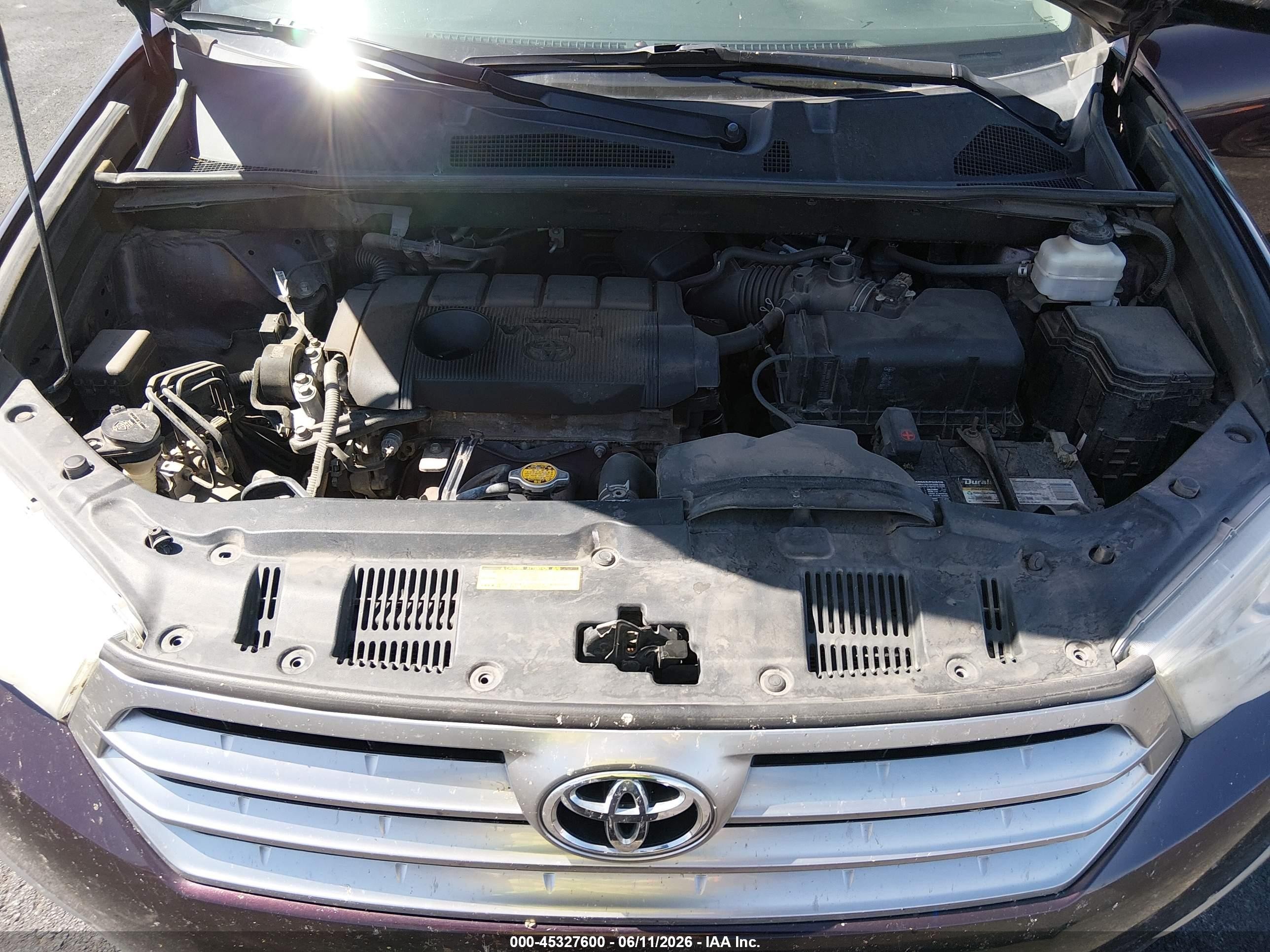 2013 Toyota Highlander Base Plus Purple vin: 5TDZA3EH7DS040809