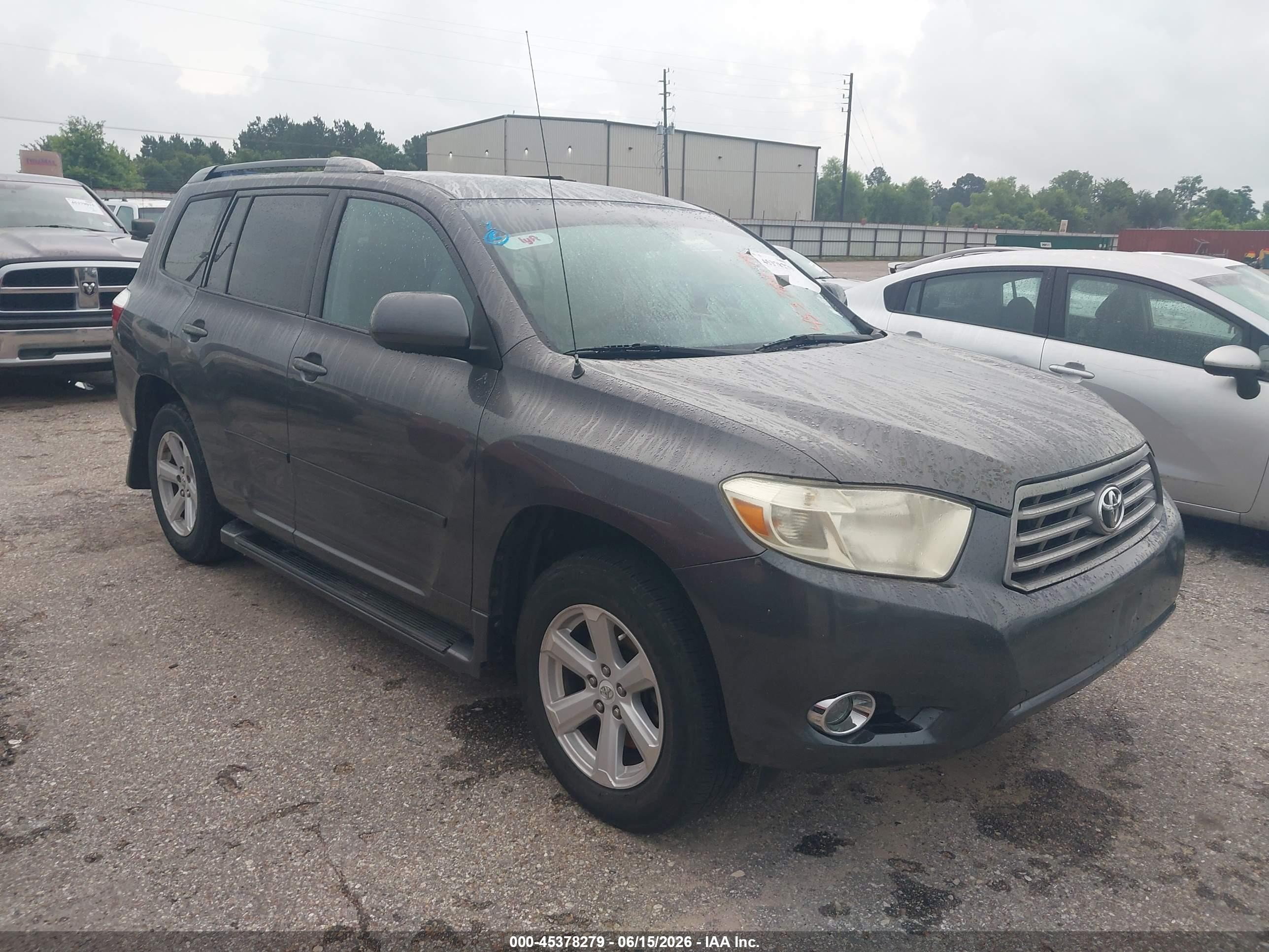 2010 Toyota Highlander   Gray vin: 5TDZA3EH8AS004476