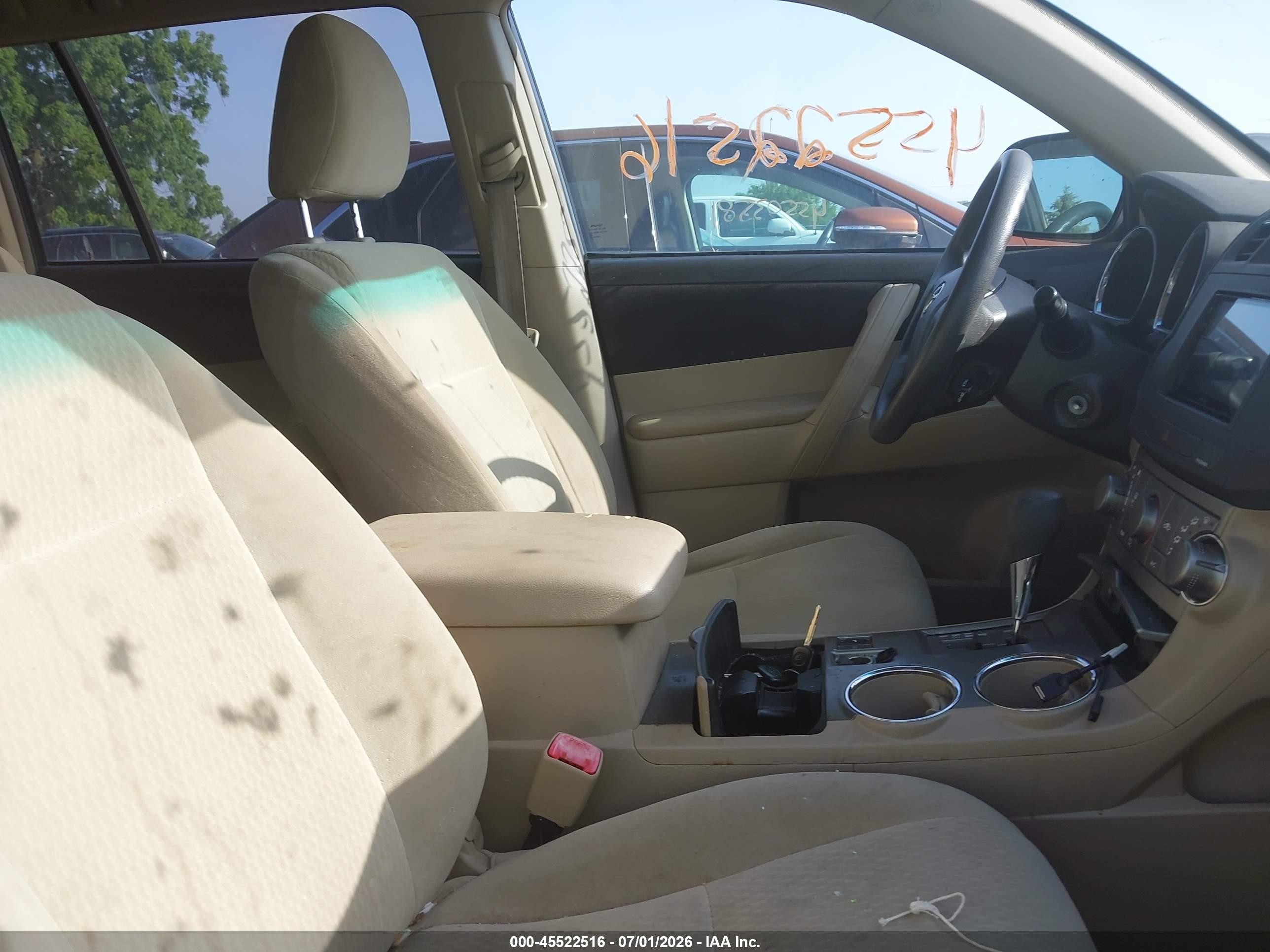 2010 Toyota Highlander   Бордовый vin: 5TDZA3EH8AS005000