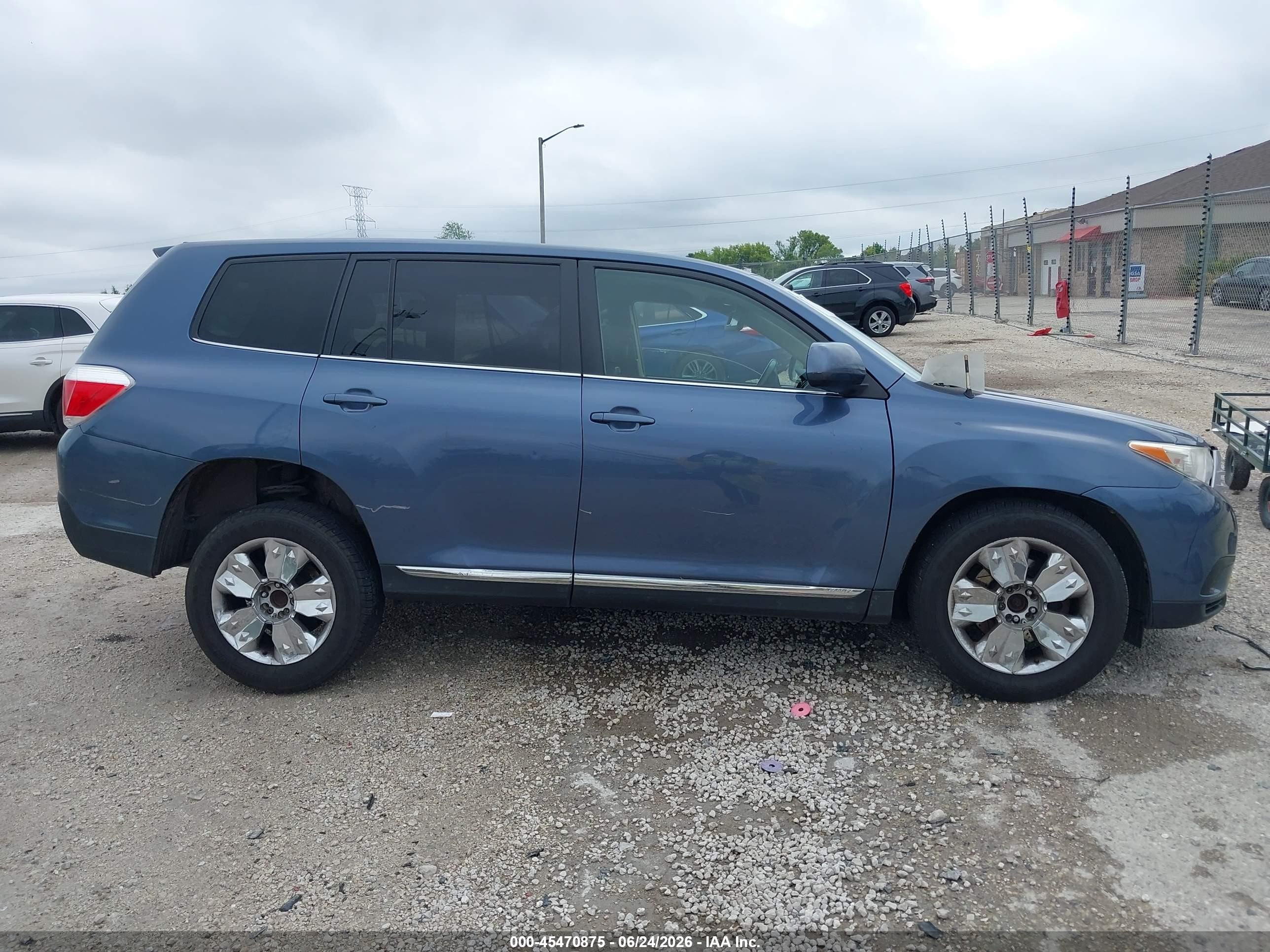 2011 Toyota Highlander   Blue vin: 5TDZA3EH8BS009016