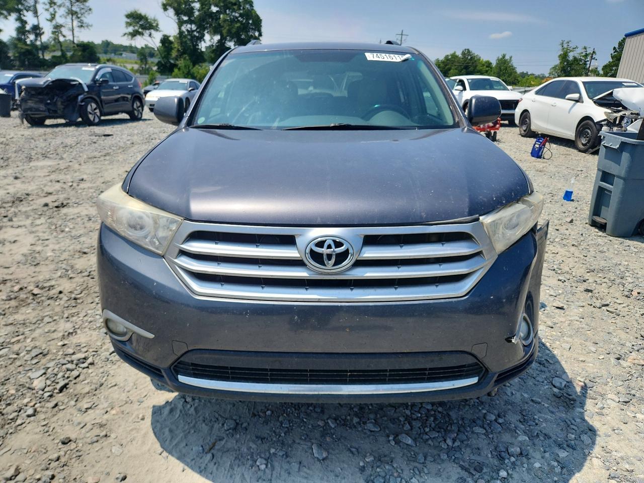 2012 Toyota Highlander Base Gray vin: 5TDZA3EH8CS022995