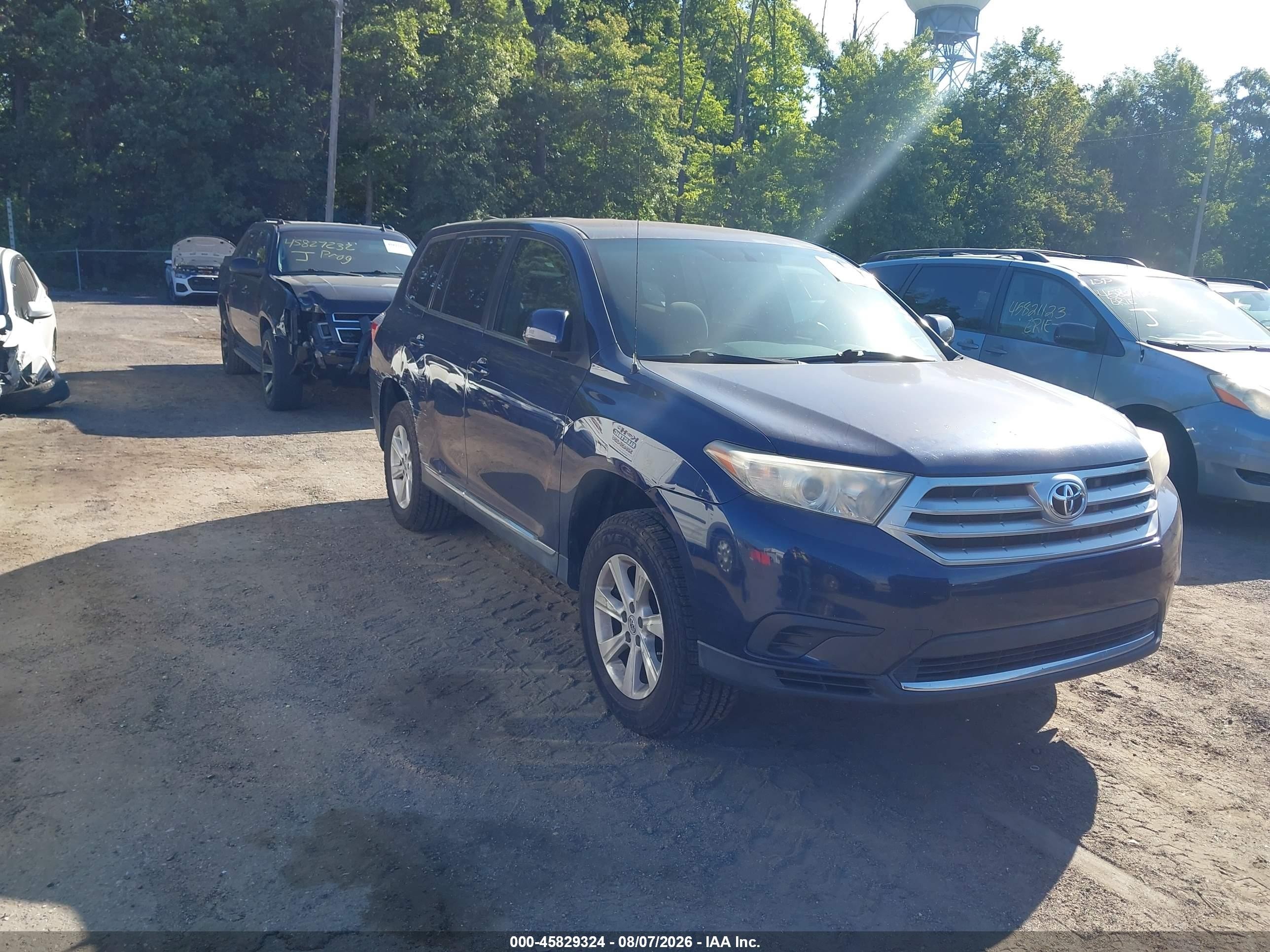 2012 Toyota Highlander   Blue vin: 5TDZA3EH8CS025184