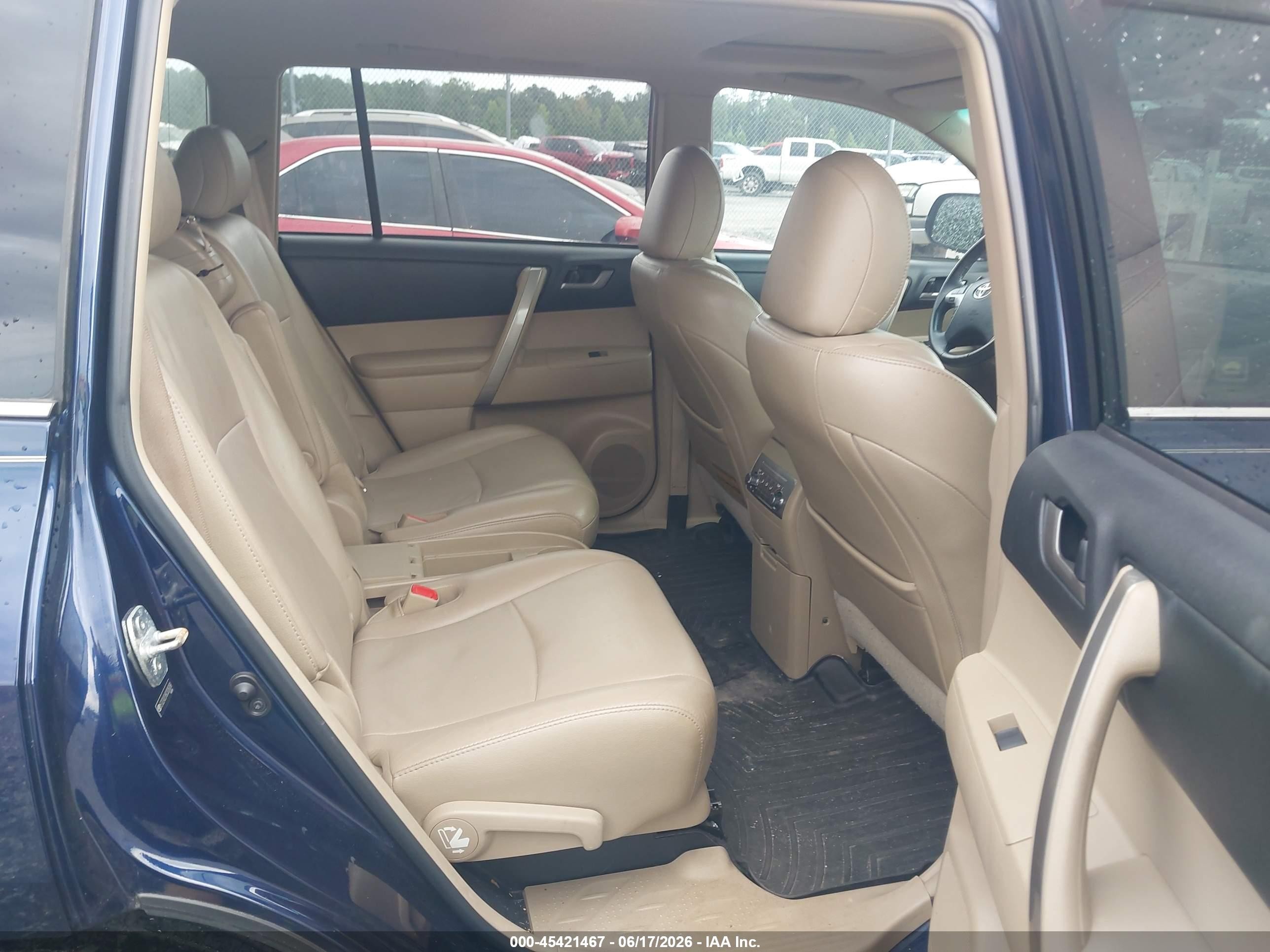 2012 Toyota Highlander Se Blue vin: 5TDZA3EH8CS026268