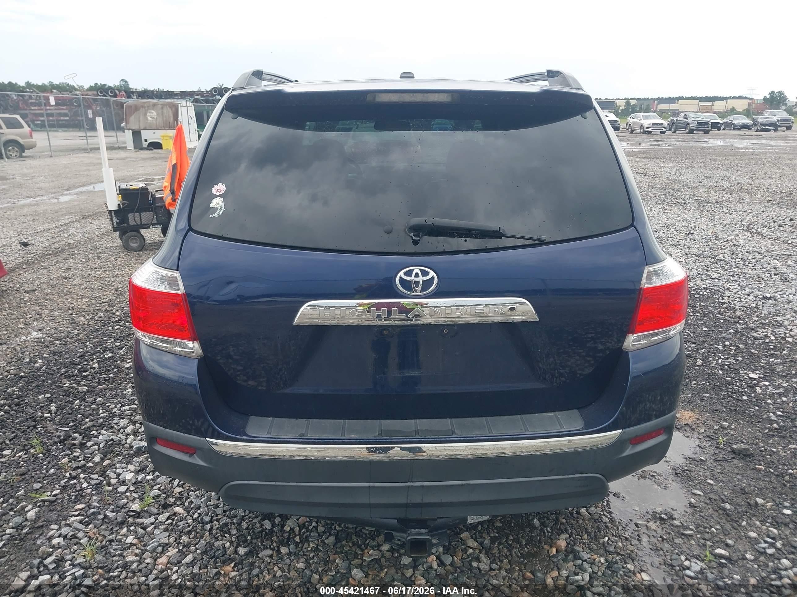 2012 Toyota Highlander Se Blue vin: 5TDZA3EH8CS026268