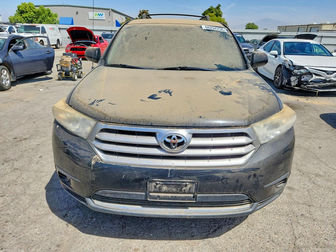 2012 Toyota Highlander Base Черный vin: 5TDZA3EH9CS020933